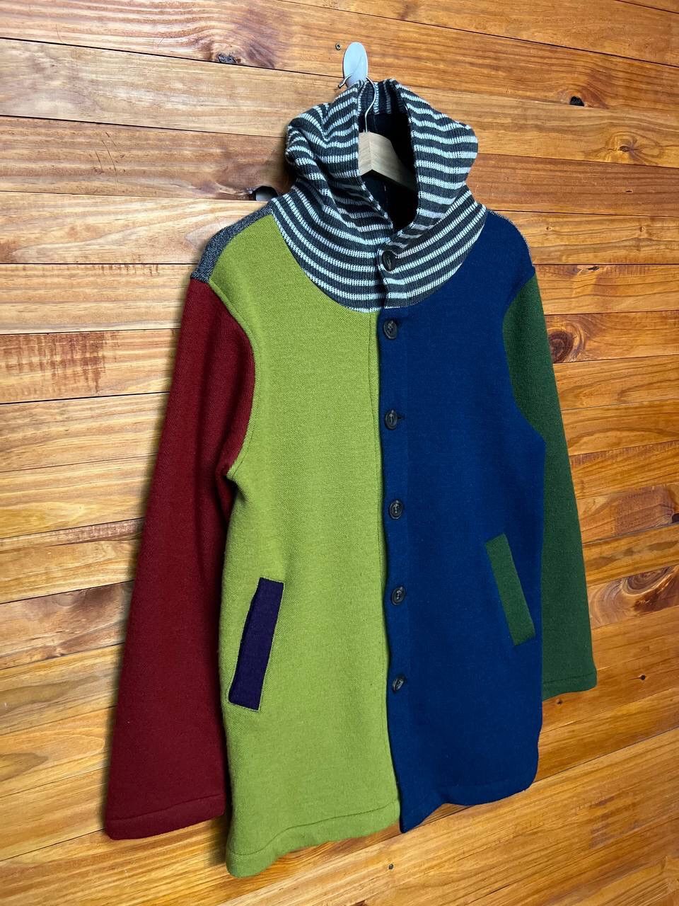 go slow caravan GO SLOW CARAVAN COLOUR BLOCK HOODIE Size US M / EU 48-50 / 2 - 2 Thumbnail