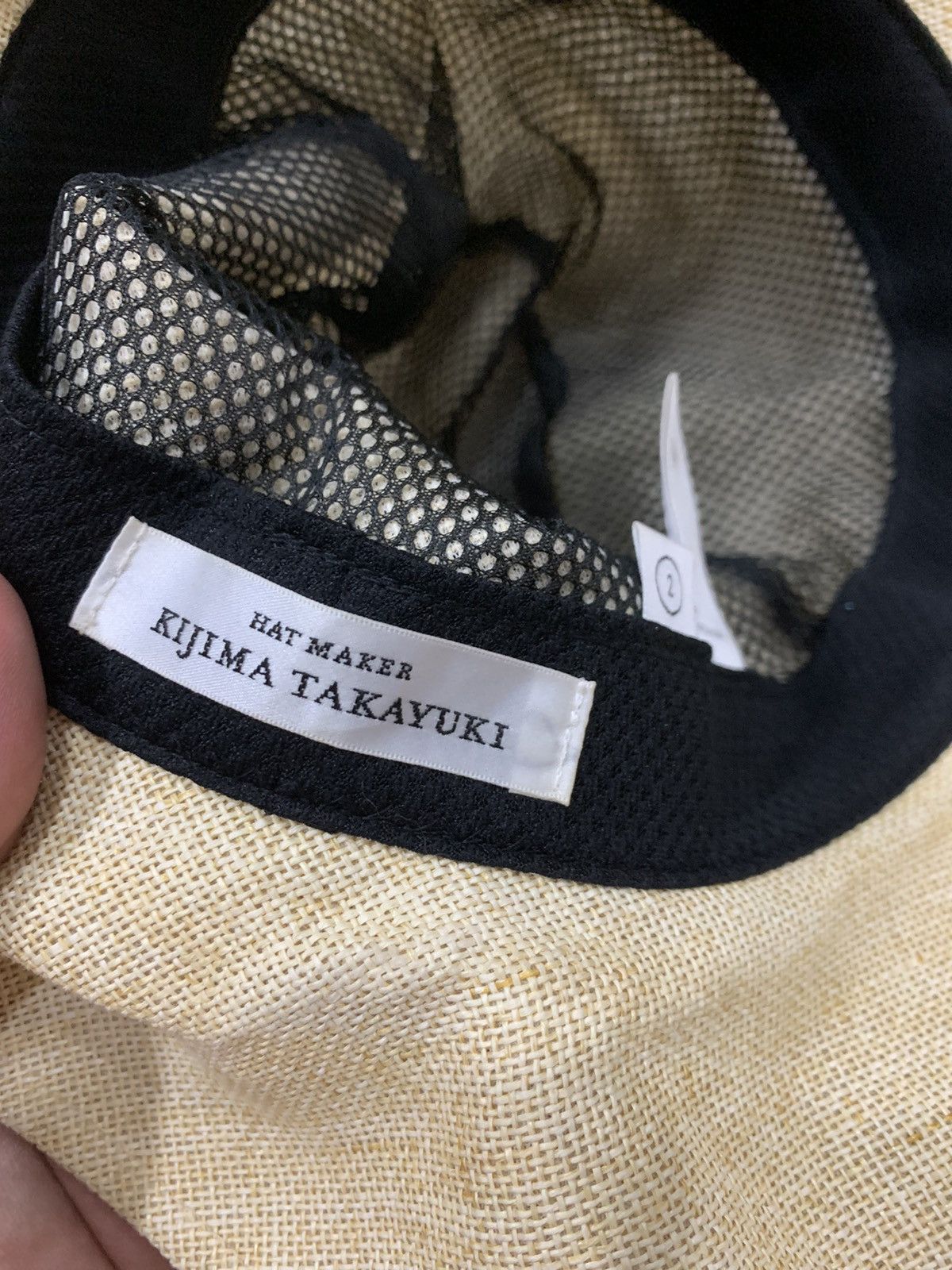 KIJIMA TAKAYUKI KIJIMA TAKAYUKI JAPAN HATMAKER STRAW PAPER HAT SIZE 2 Size ONE SIZE - 7 Thumbnail