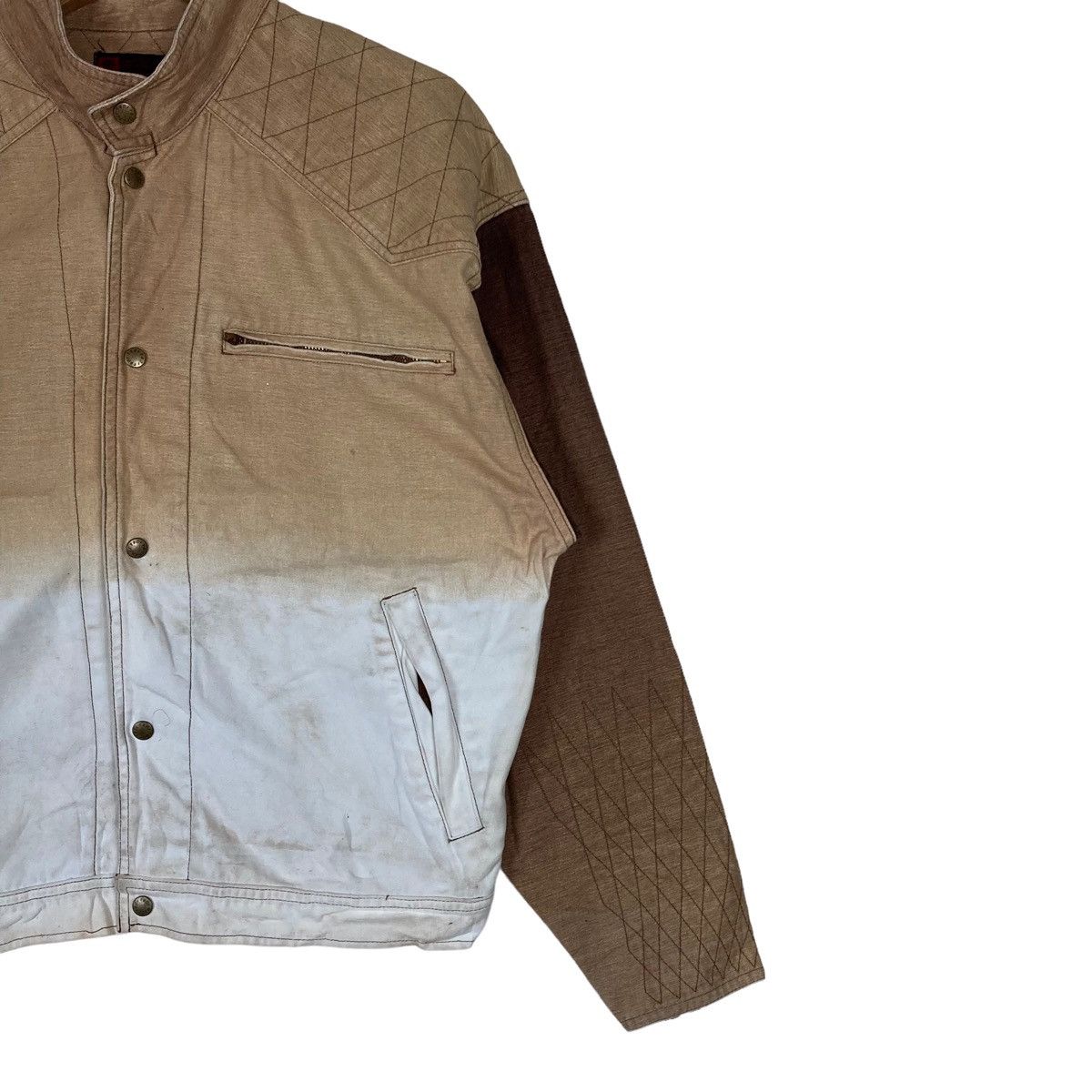 Japanese Brand Japanese Brand Tobi Two Tone Snap Button Jacket Size US XL / EU 56 / 4 - 4 Thumbnail
