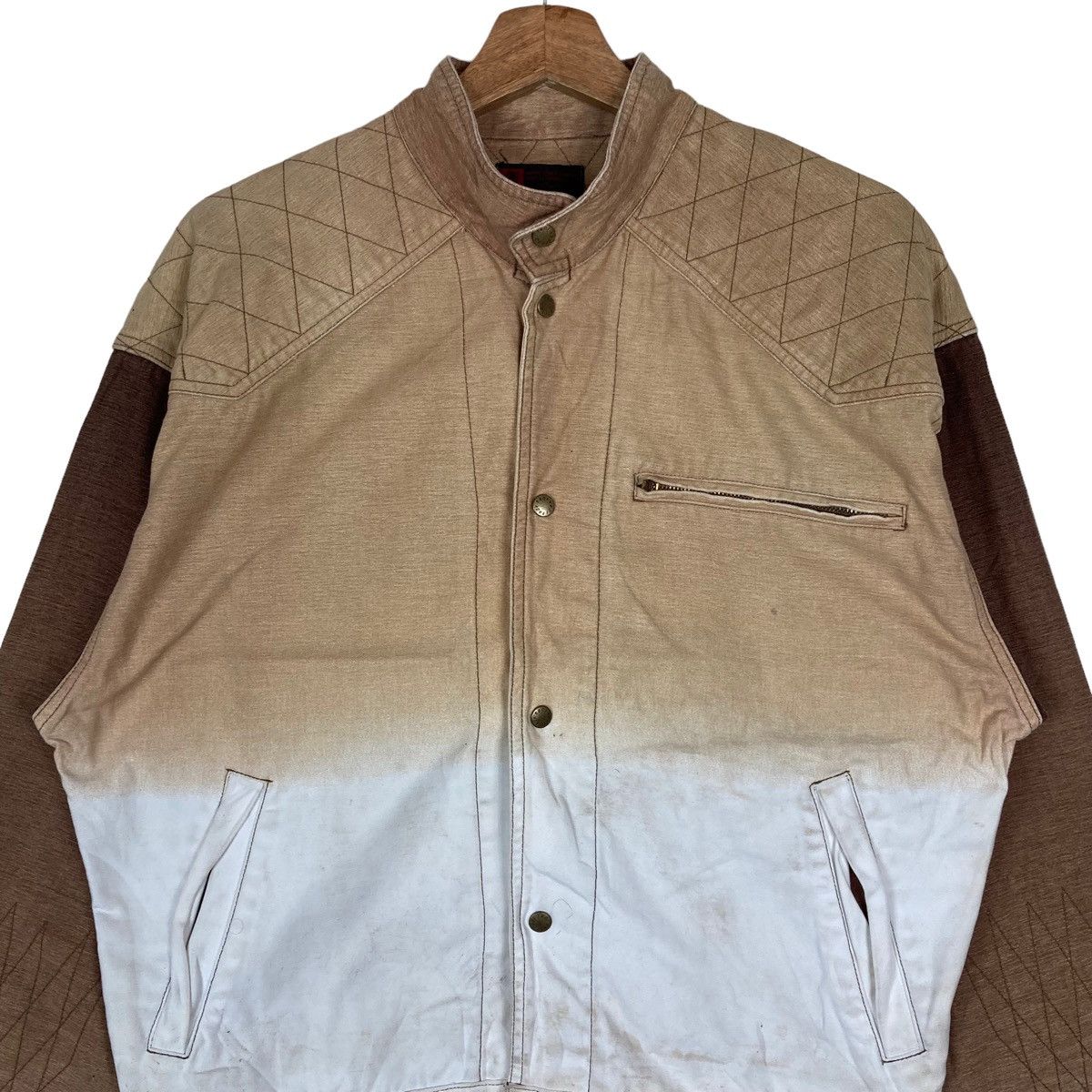 Japanese Brand Japanese Brand Tobi Two Tone Snap Button Jacket Size US XL / EU 56 / 4 - 2 Thumbnail