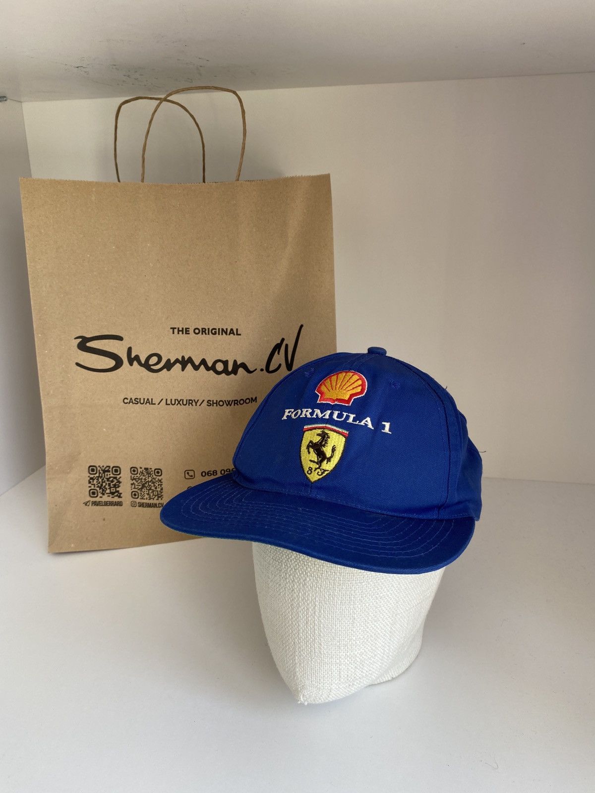 Ferrari × Vintage Vintage Ferrari Racing Hat Formula 1 Size ONE SIZE - 3 Thumbnail