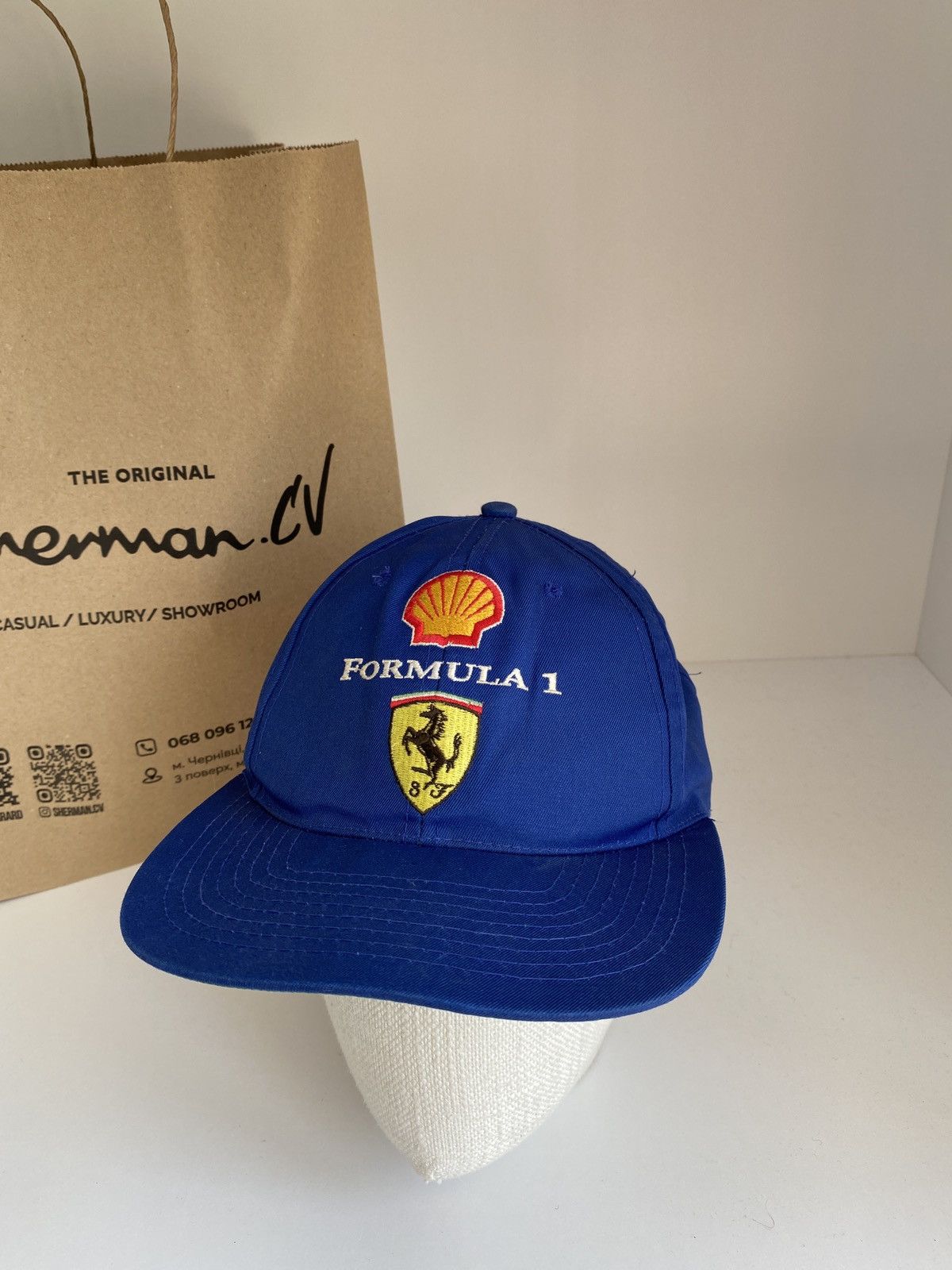 Ferrari × Vintage Vintage Ferrari Racing Hat Formula 1 Size ONE SIZE - 2 Thumbnail