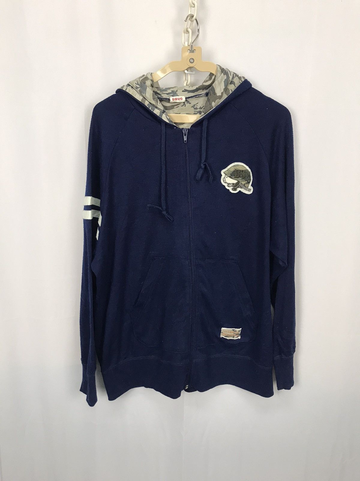 Japanese Brand Drugstore back spellout zipper hoodie Size US M / EU 48-50 / 2 - 8 Thumbnail