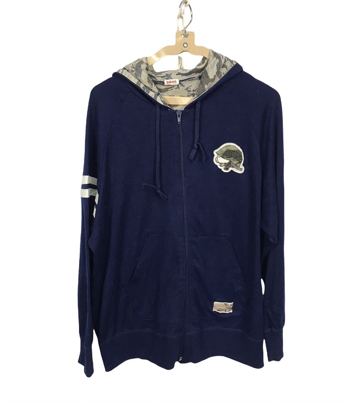 Japanese Brand Drugstore back spellout zipper hoodie Size US M / EU 48-50 / 2 - 1 Thumbnail