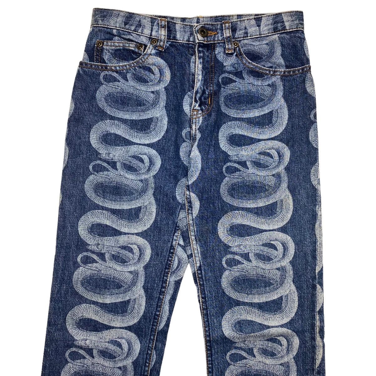 Hysteric Glamour 1990s Hysteric Glamour - OG Snake Denim Size US 28 / EU 44 - 6 Thumbnail
