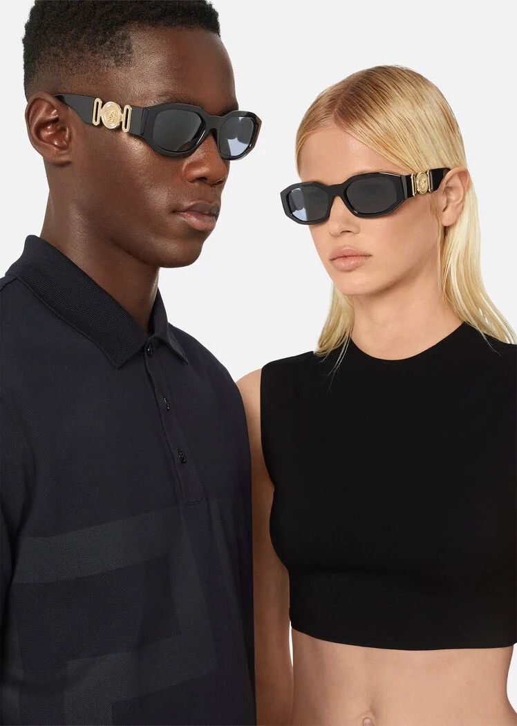 Rap Tees × Versace × Vintage NEW Versace Biggie Smalls Medusa BIG Sunglasses Glasses Size ONE SIZE - 1 Thumbnail