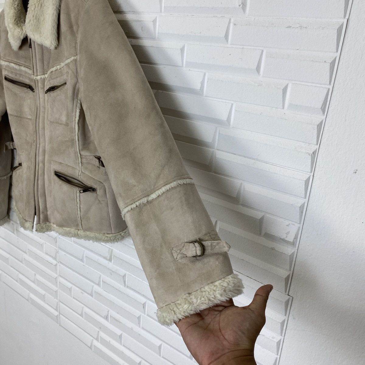 Comme Ca Ism 🔥LAST PRICE🔥Come Ca Ism Synthetic Shearling Aviator Jacket Size L / US 10 / IT 46 - 13 Thumbnail