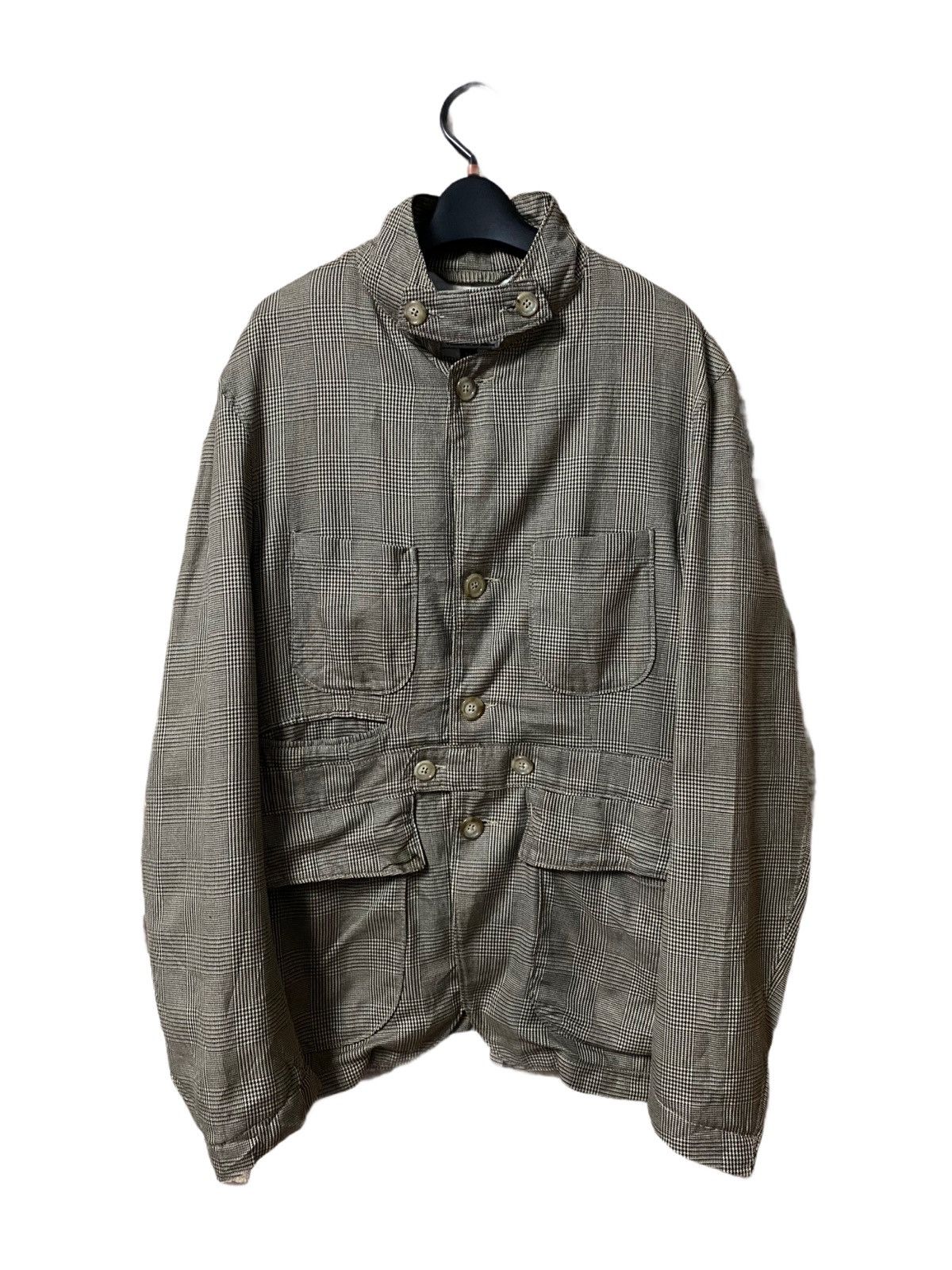 image of Engineered Garments Engineered Garment Cotton Glen Plaid Men Jacket-Gk142 (Size Medium)