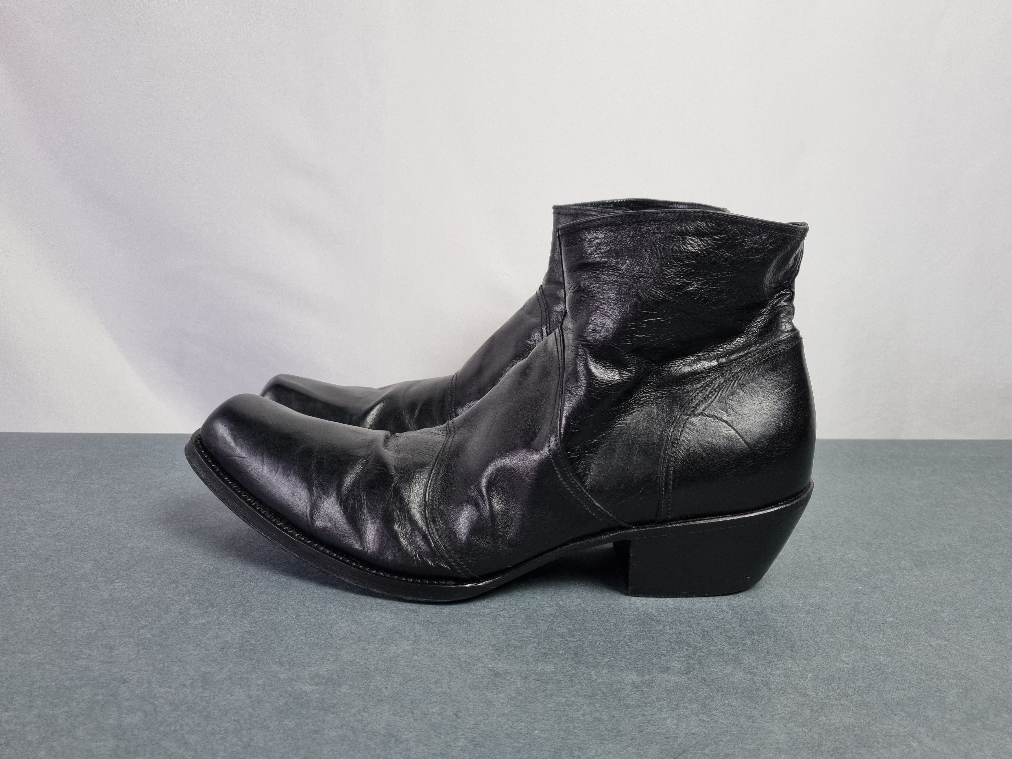 Gianni Barbato 🤠 Vintage Gianni Barbato Cowboy Leather Boots 90s Size US 11 / EU 44 - 3 Thumbnail