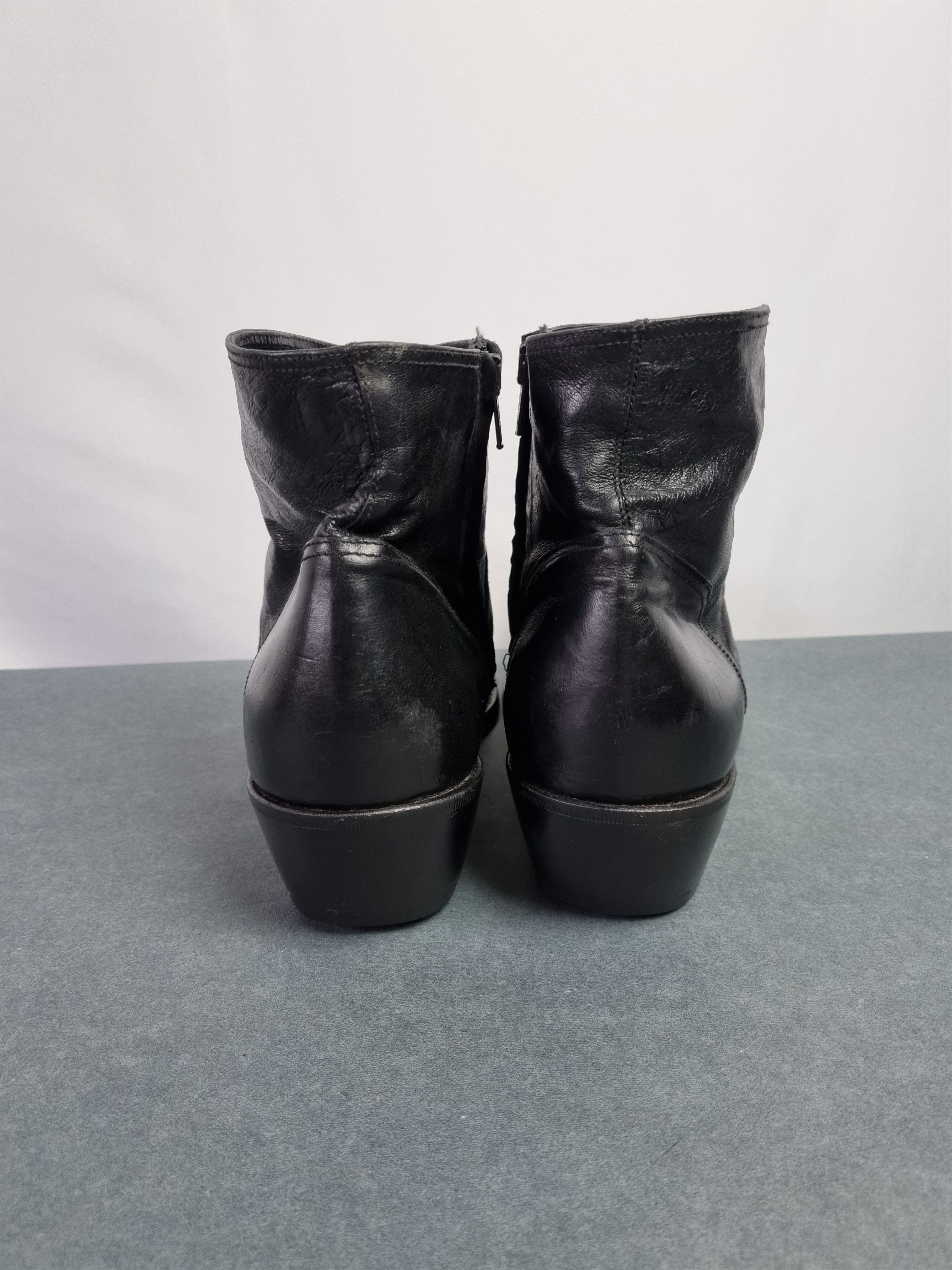 Gianni Barbato 🤠 Vintage Gianni Barbato Cowboy Leather Boots 90s Size US 11 / EU 44 - 5 Thumbnail
