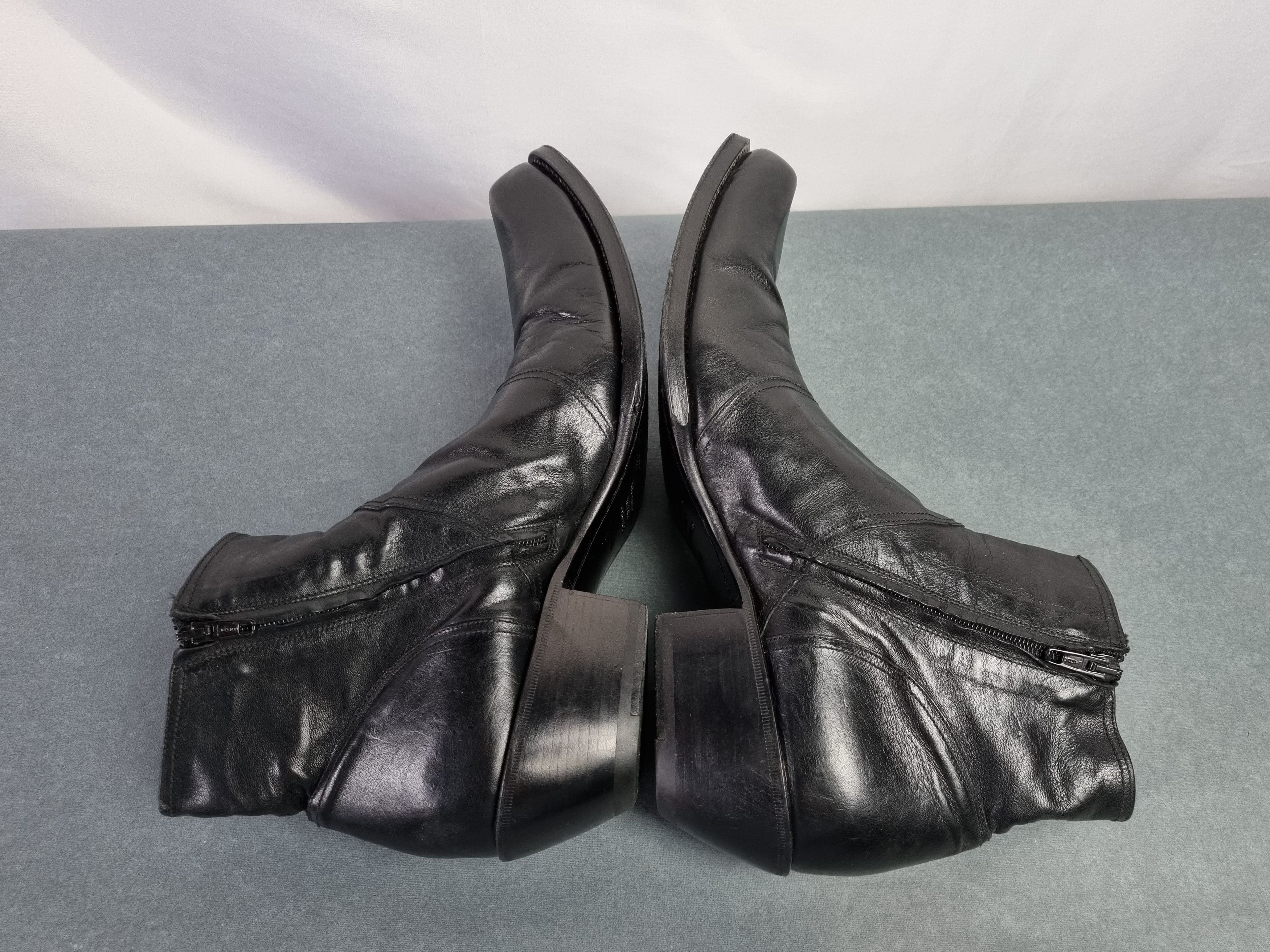 Gianni Barbato 🤠 Vintage Gianni Barbato Cowboy Leather Boots 90s Size US 11 / EU 44 - 17 Thumbnail