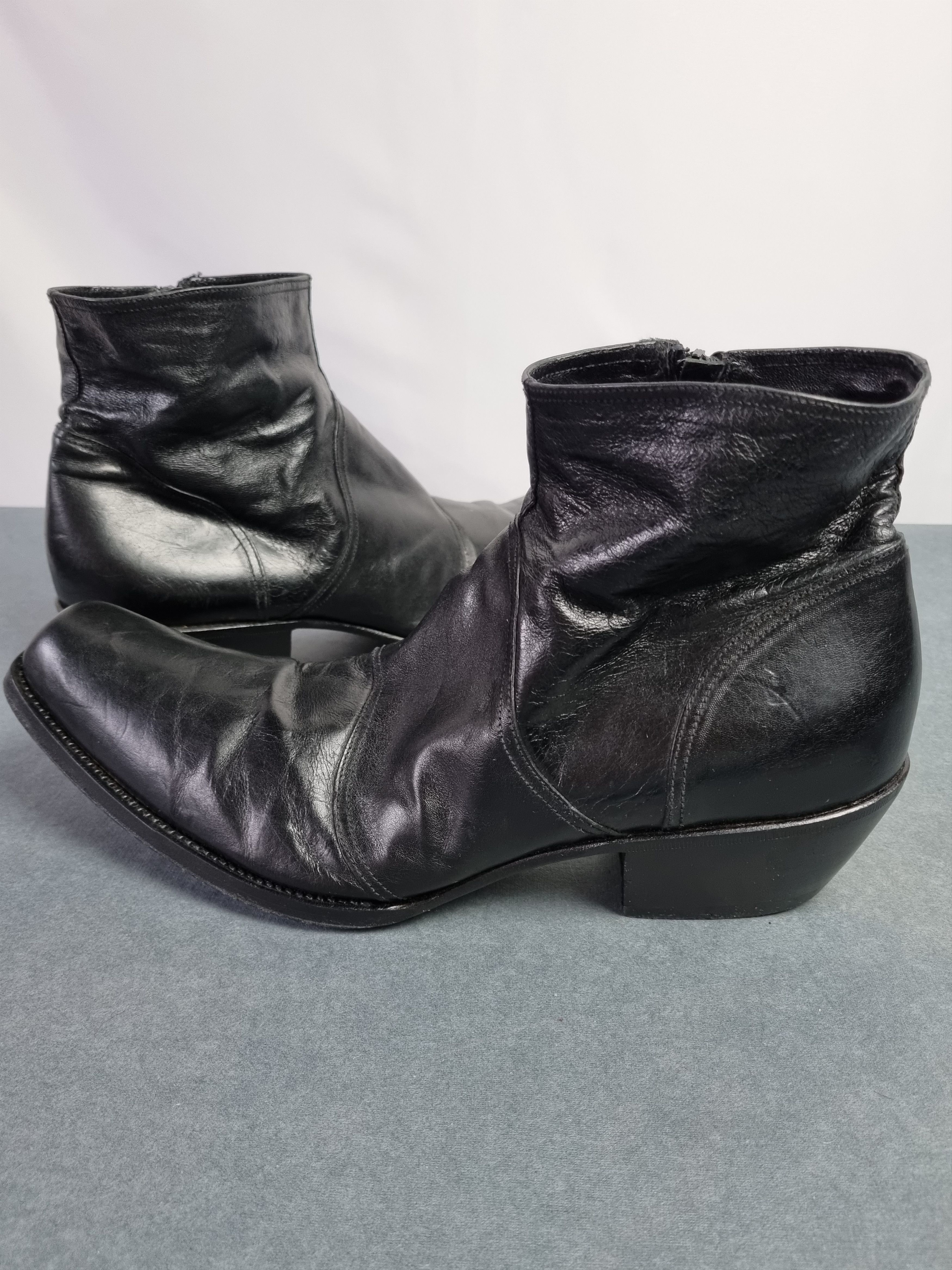 Gianni Barbato 🤠 Vintage Gianni Barbato Cowboy Leather Boots 90s Size US 11 / EU 44 - 4 Thumbnail