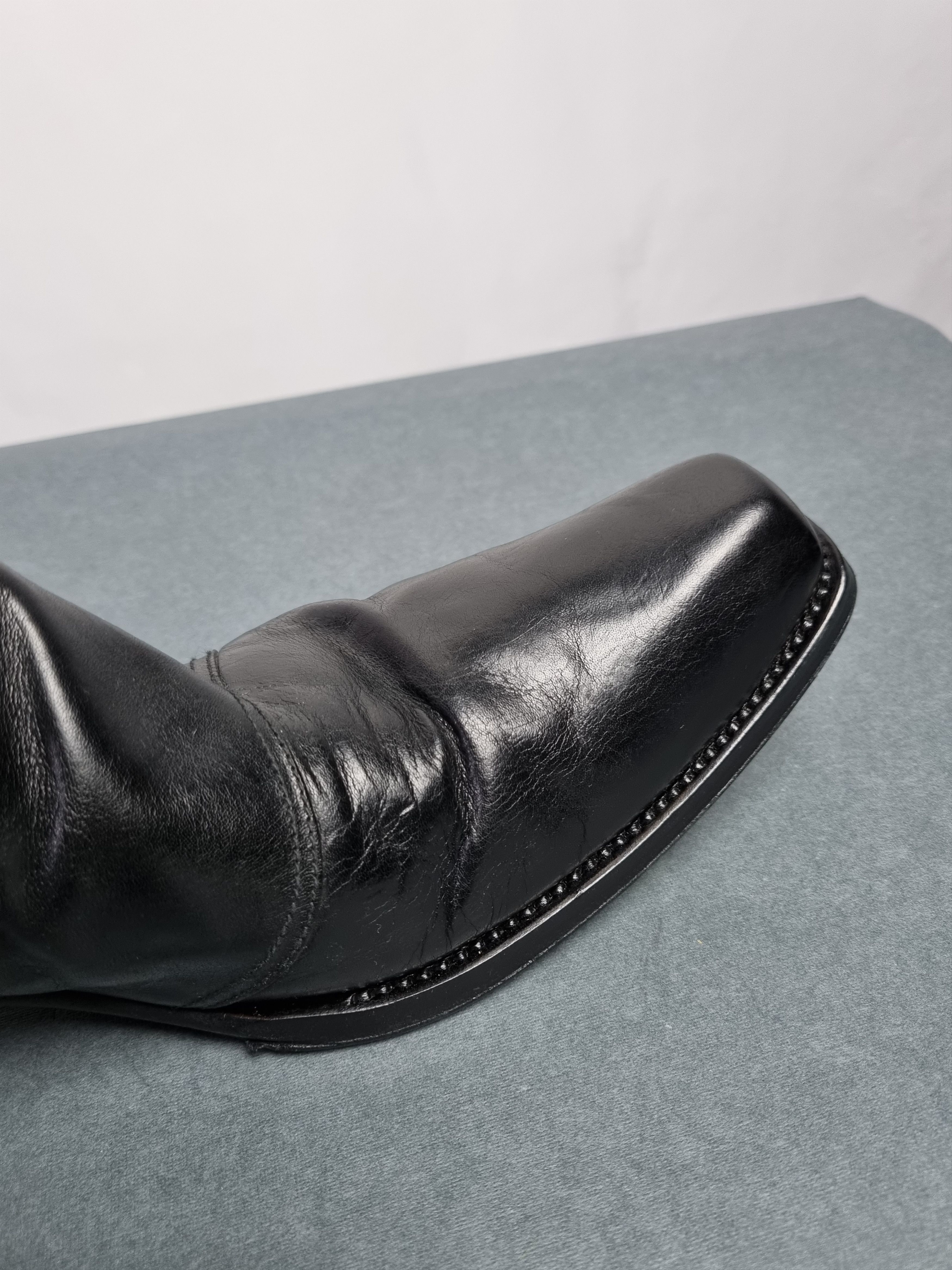 Gianni Barbato 🤠 Vintage Gianni Barbato Cowboy Leather Boots 90s Size US 11 / EU 44 - 9 Thumbnail
