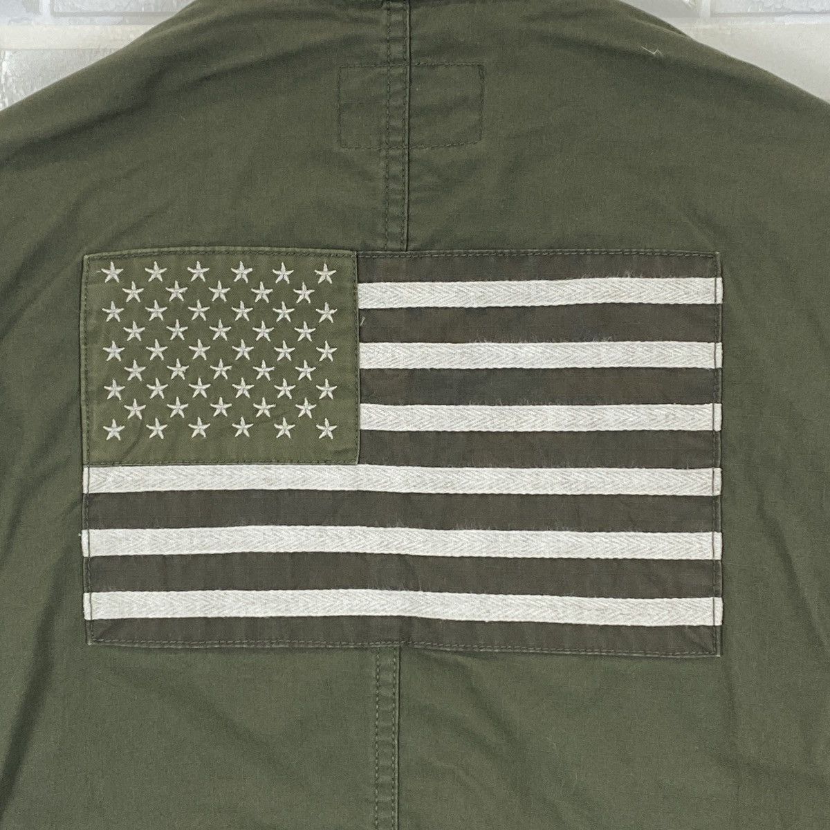 Schott Schott N.Y.C. USA Flag Patchwork Tactical Jacket Size US XL / EU 56 / 4 - 10 Thumbnail