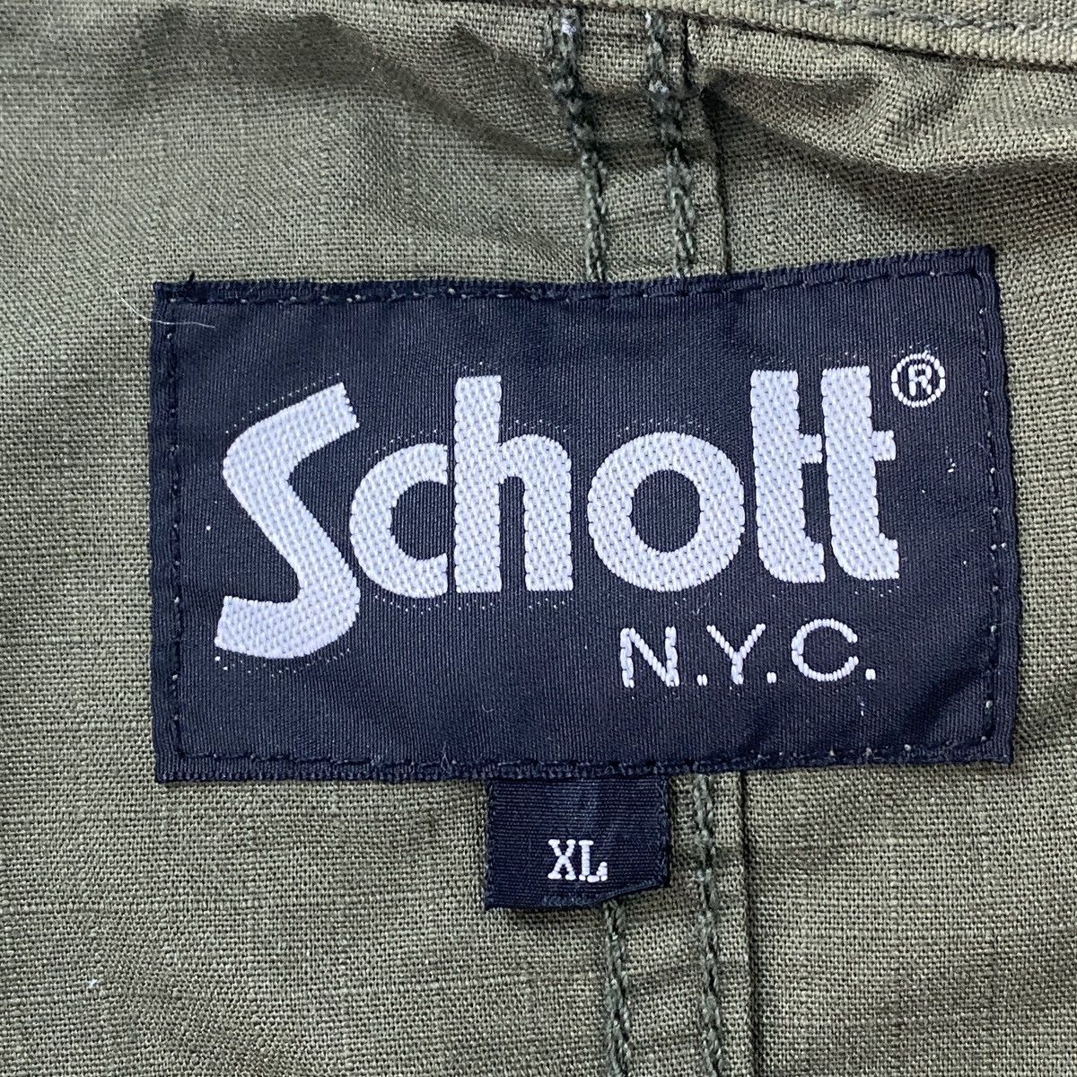Schott Schott N.Y.C. USA Flag Patchwork Tactical Jacket Size US XL / EU 56 / 4 - 14 Thumbnail