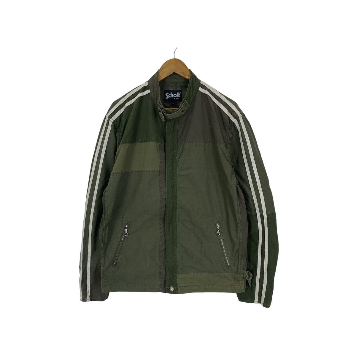 Schott Schott N.Y.C. USA Flag Patchwork Tactical Jacket Size US XL / EU 56 / 4 - 2 Thumbnail