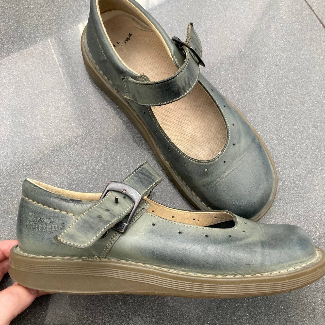 Dr. Martens ‼️Very Rare‼️Vintage Dr. Martens Chunky Leather Mary Jane 80s Size US 7 / IT 37 - 1 Thumbnail