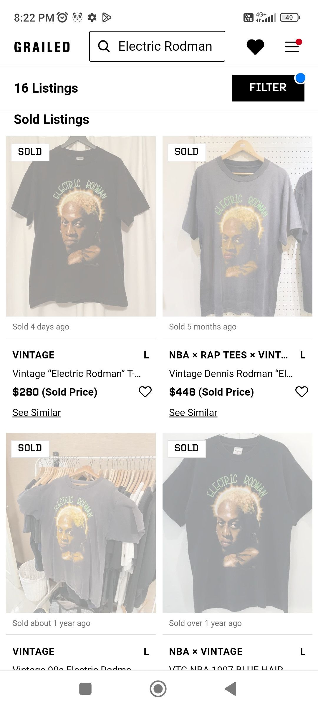 Vintage Vintage 90s Electric Rodman/ Dennis Rodman NBA Size US M / EU 48-50 / 2 - 8 Thumbnail