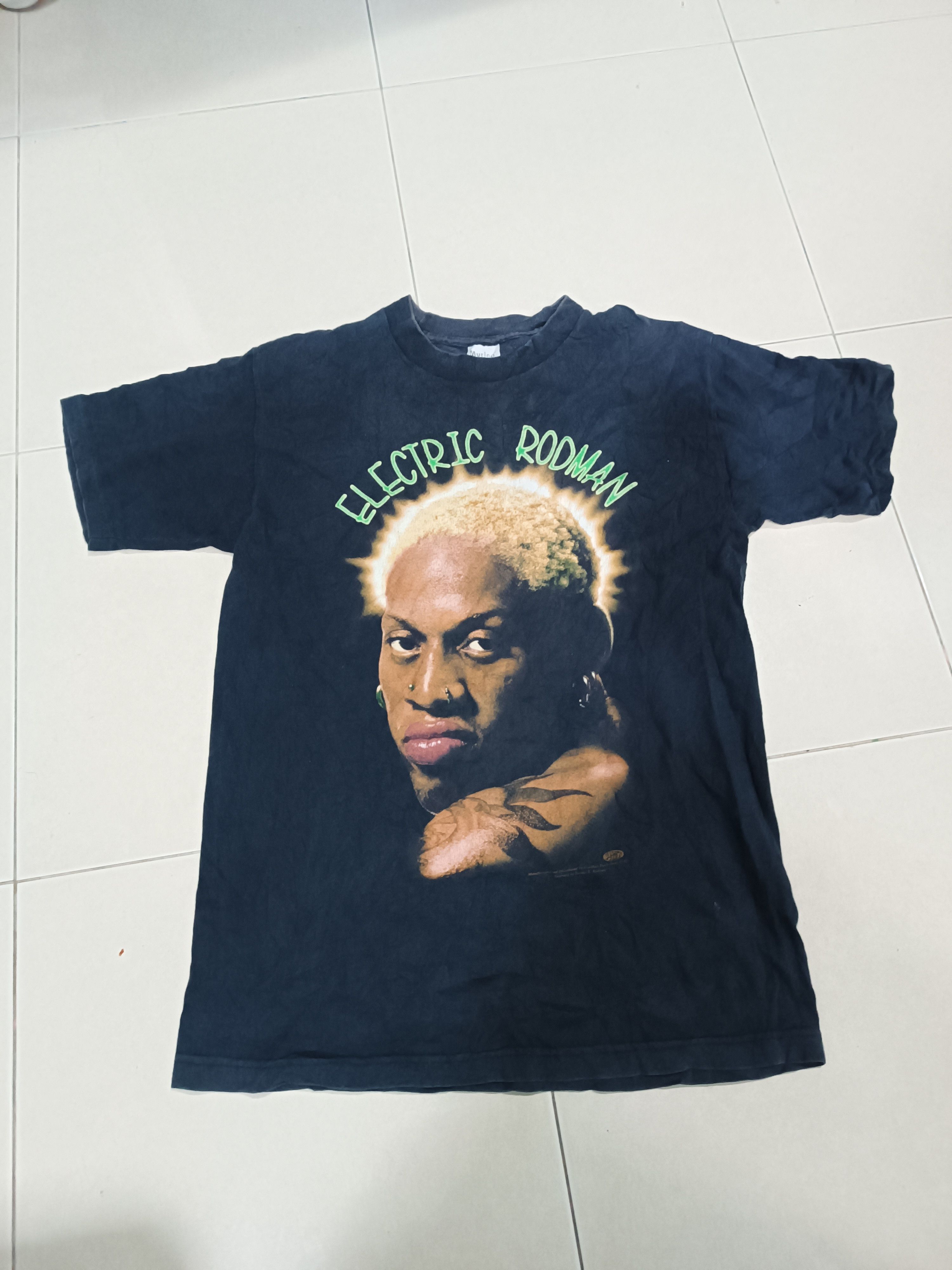 image of Vintage 90's Electric Rodman/ Dennis Rodman Nba in Black, Men's (Size Medium)