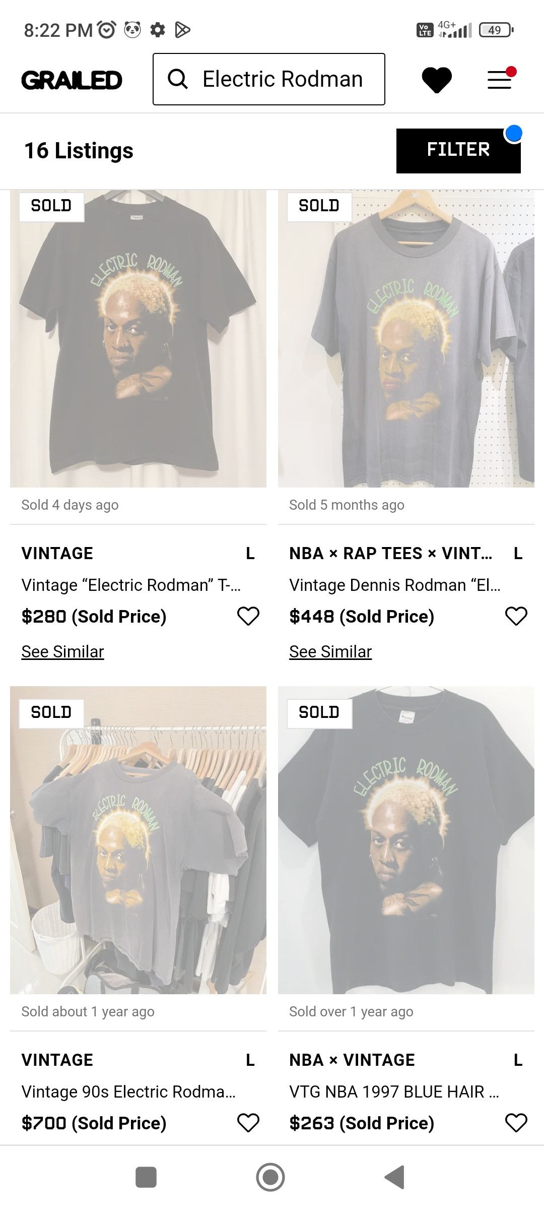 Vintage Vintage 90s Electric Rodman/ Dennis Rodman NBA Size US M / EU 48-50 / 2 - 9 Thumbnail