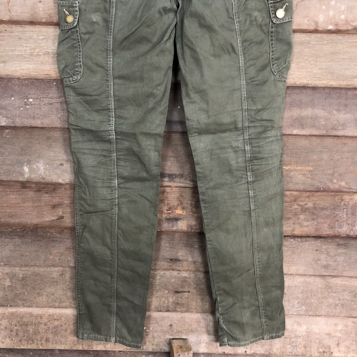Japanese Brand Plymtone Green Multipocket Tactical Cargo Pants #3879 Size US 30 / EU 46 - 10 Thumbnail