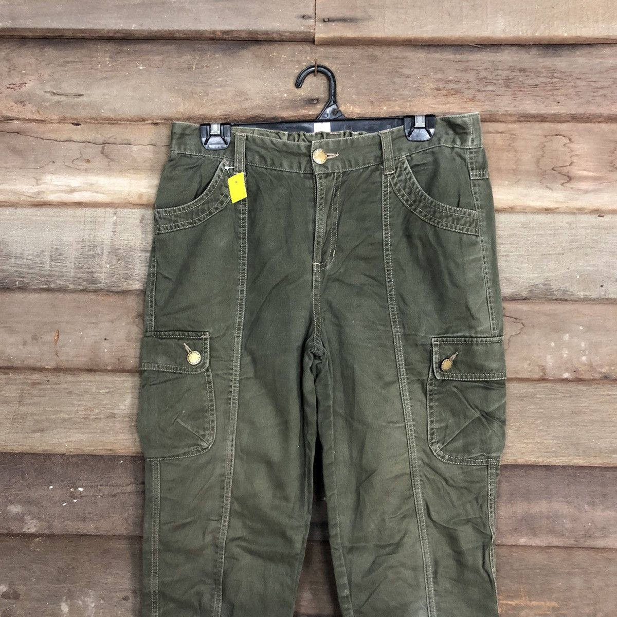 Japanese Brand Plymtone Green Multipocket Tactical Cargo Pants #3879 Size US 30 / EU 46 - 2 Thumbnail