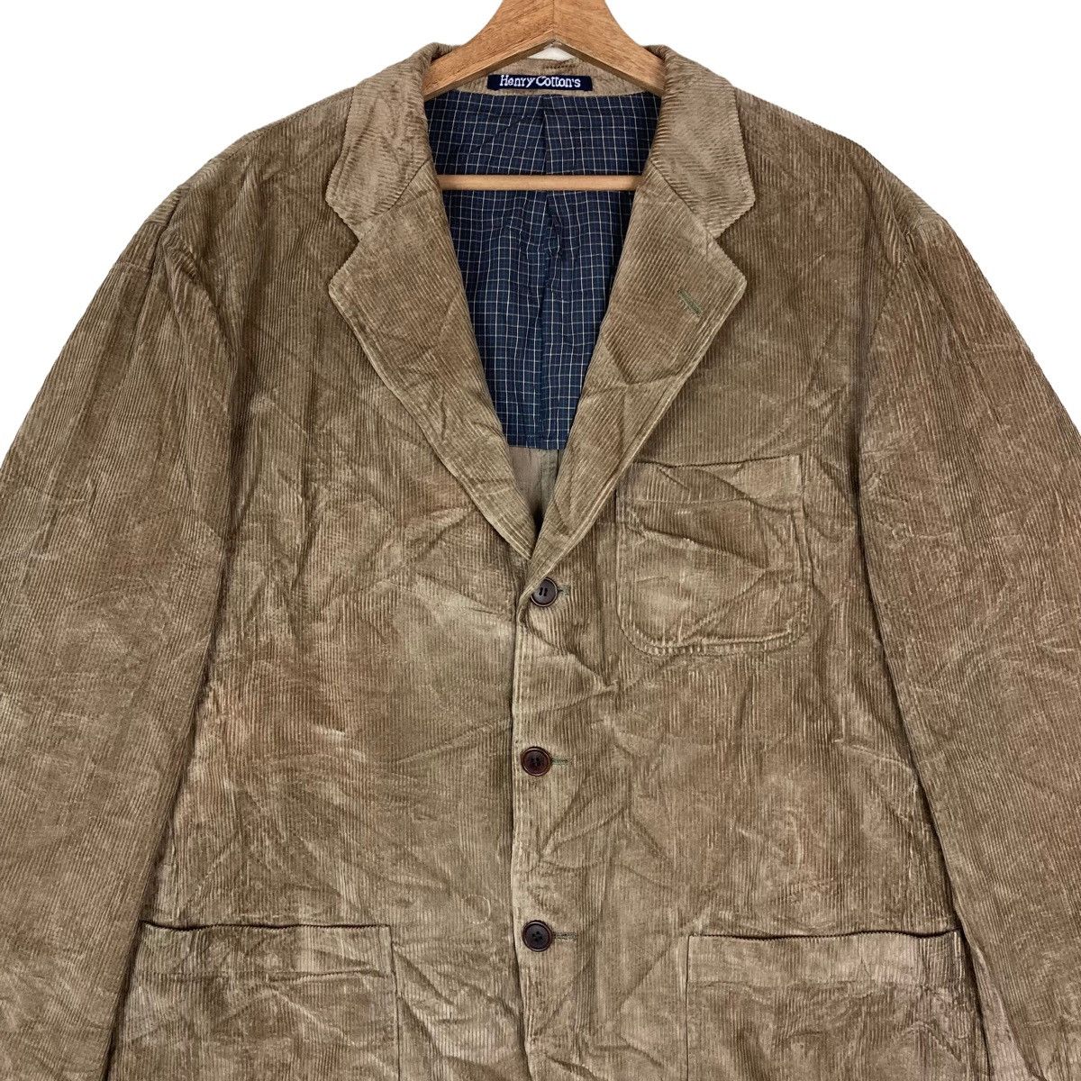 Henry Cotton's Vintage Henry Cotton Flat Button Coat Jacket Size US L / EU 52-54 / 3 - 2 Thumbnail