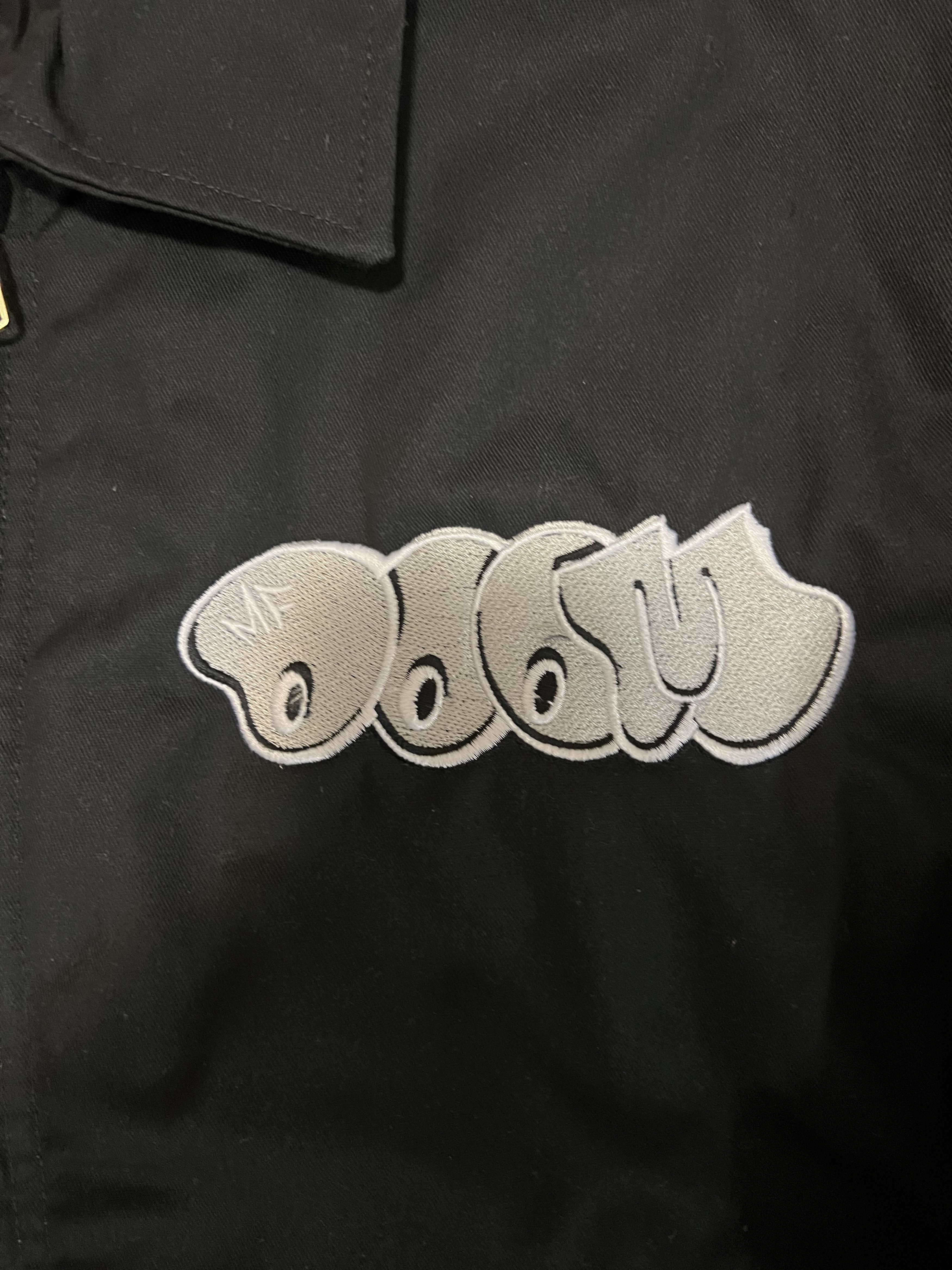 Dickies 💚 MF DOOM Embroidered Doomsday Black Workwear Jacket Size US L / EU 52-54 / 3 - 7 Thumbnail
