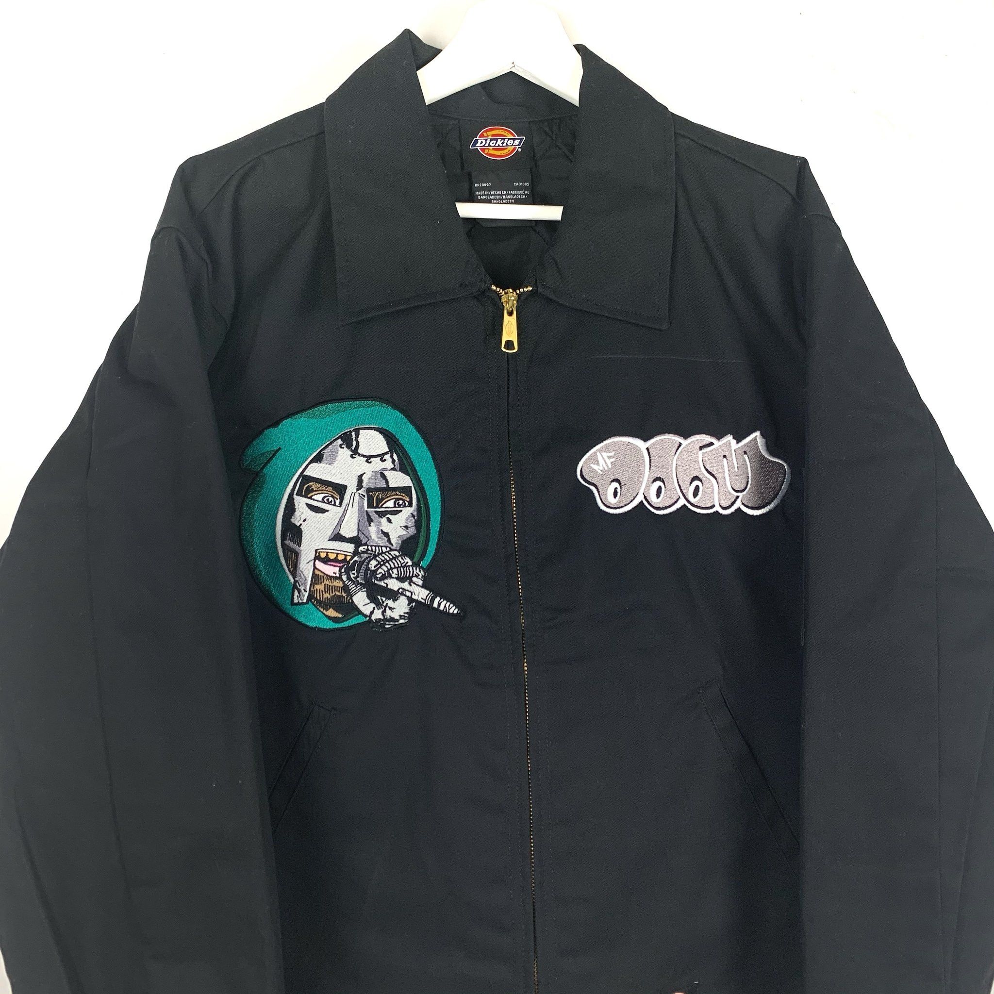 Dickies 💚 MF DOOM Embroidered Doomsday Black Workwear Jacket Size US L / EU 52-54 / 3 - 3 Thumbnail