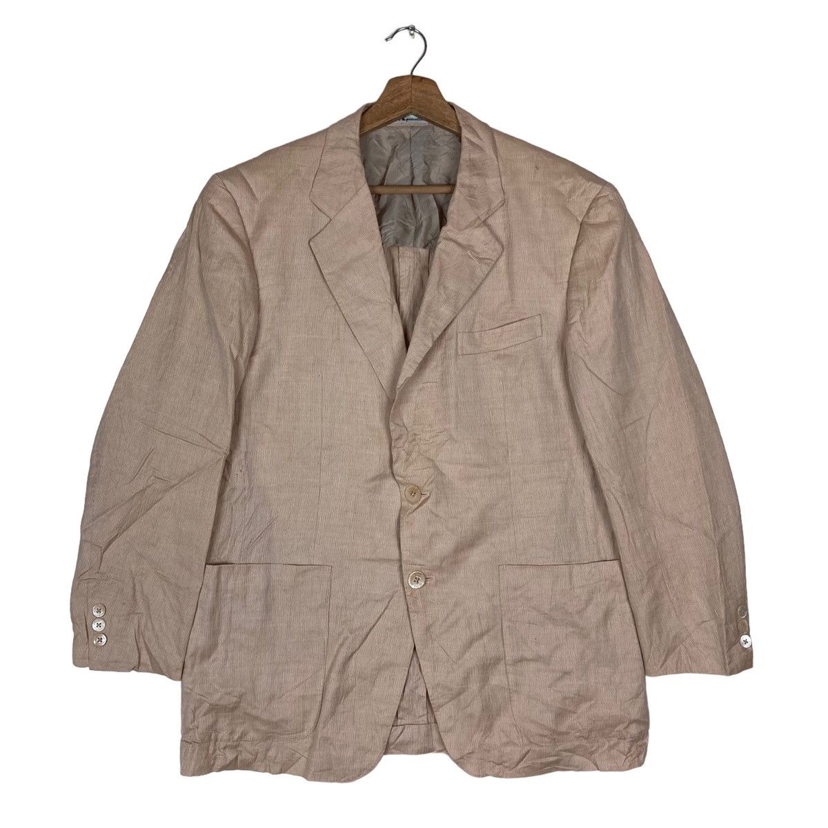 Aquascutum Vintage Aquascutum Flat Button Coat Blazer Jacket Size US M / EU 48-50 / 2 - 1 Thumbnail