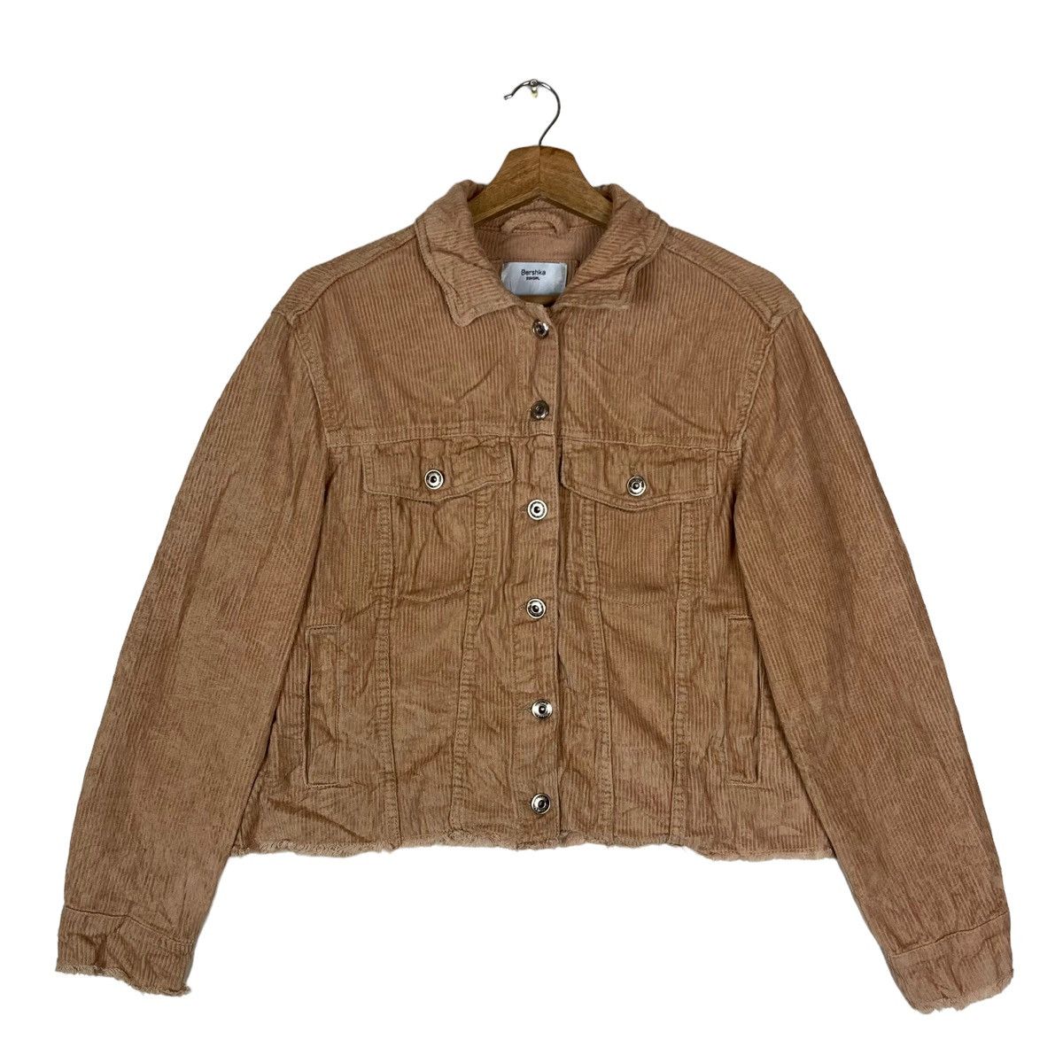 Bershka Vintage Bershka BSKGIRL Snap Button Crop Jacket Size S / US 4 / IT 40 - 1 Thumbnail