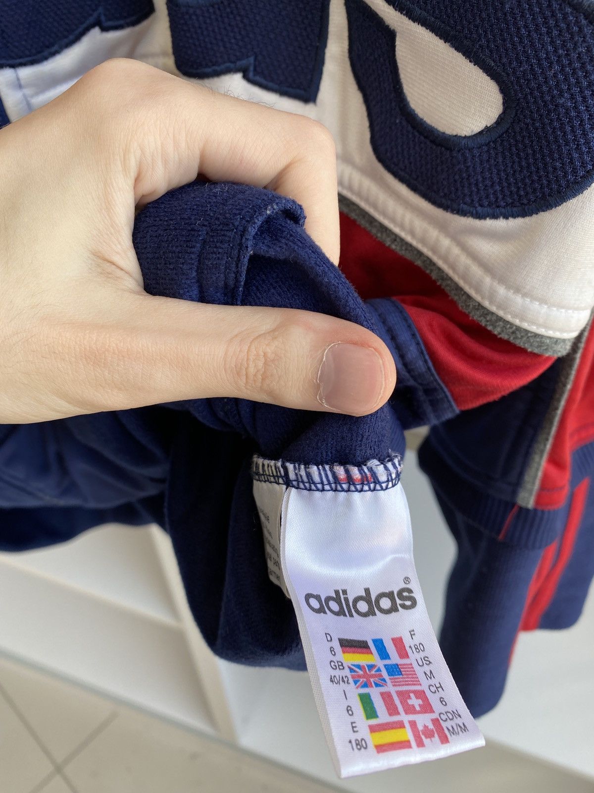 Adidas × Vintage Vintage Adidas Big Logo zip hoodie Size US M / EU 48-50 / 2 - 6 Thumbnail