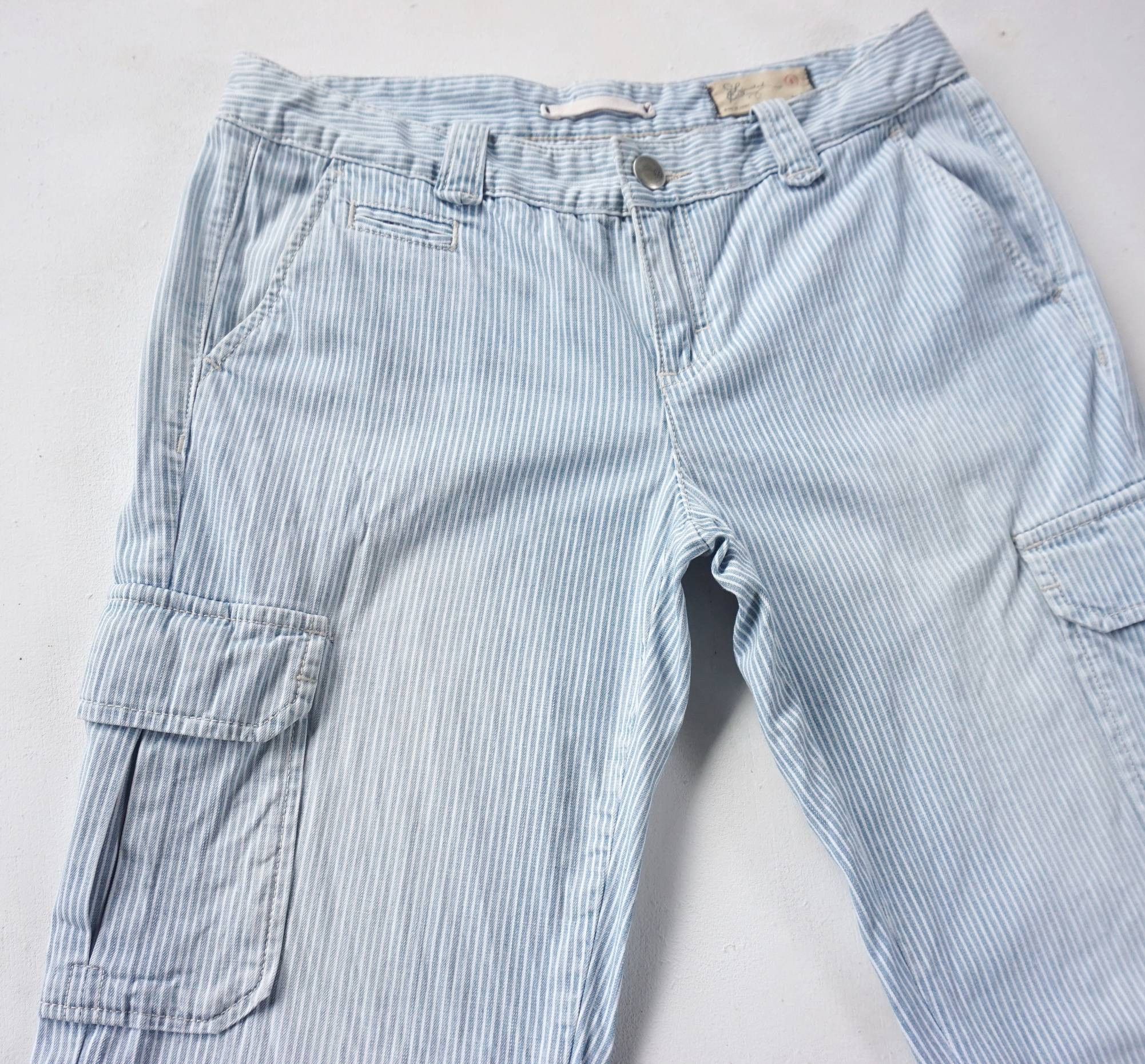 Gap GAP Hickory Striped Cargo Pants Size 27" / US 4 / IT 40 - 6 Thumbnail