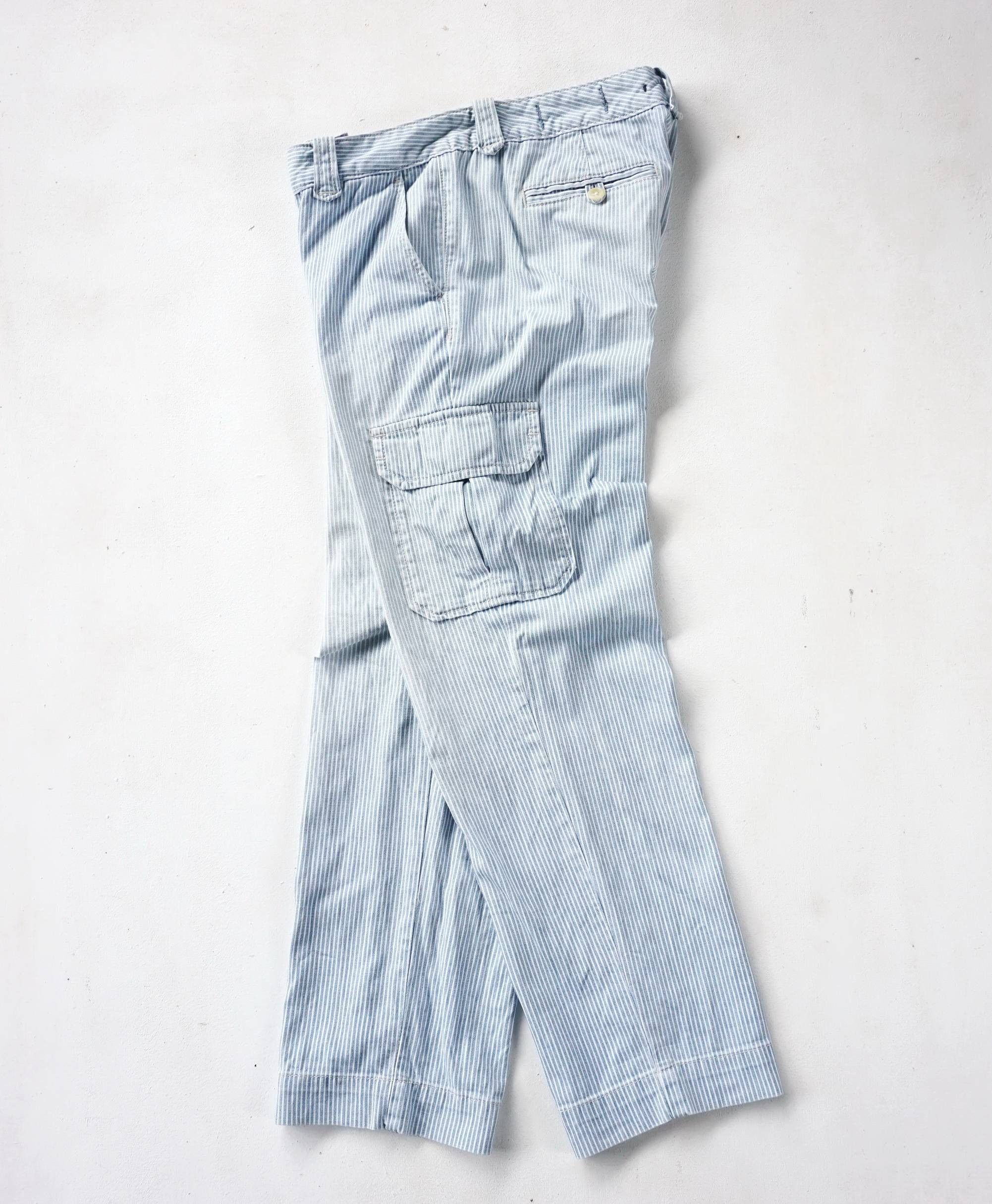 Gap GAP Hickory Striped Cargo Pants Size 27" / US 4 / IT 40 - 5 Thumbnail
