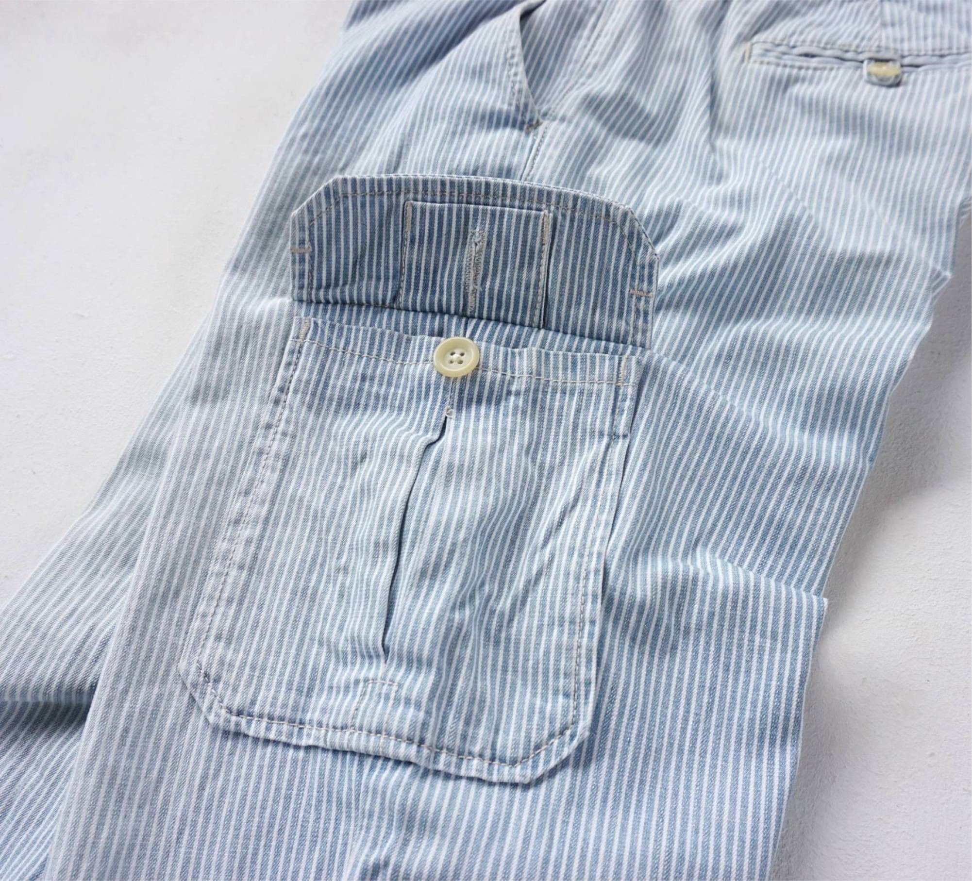 Gap GAP Hickory Striped Cargo Pants Size 27" / US 4 / IT 40 - 7 Thumbnail