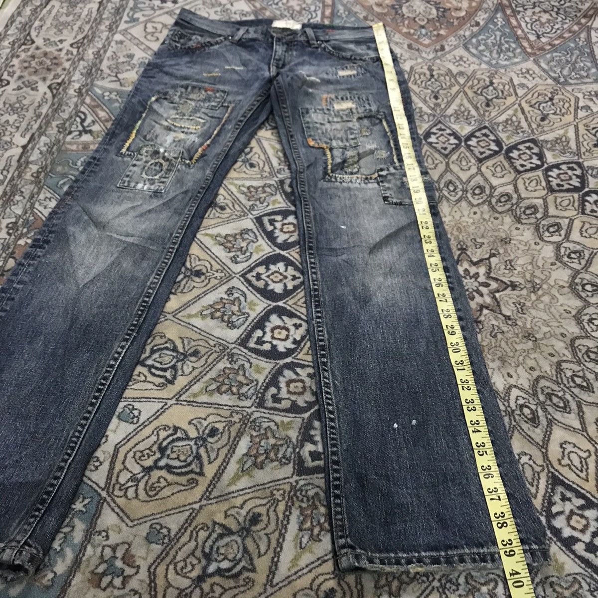 Japanese Brand Japanese Designer A:R Denim Patchwork Jeans Size US 30 / EU 46 - 21 Thumbnail