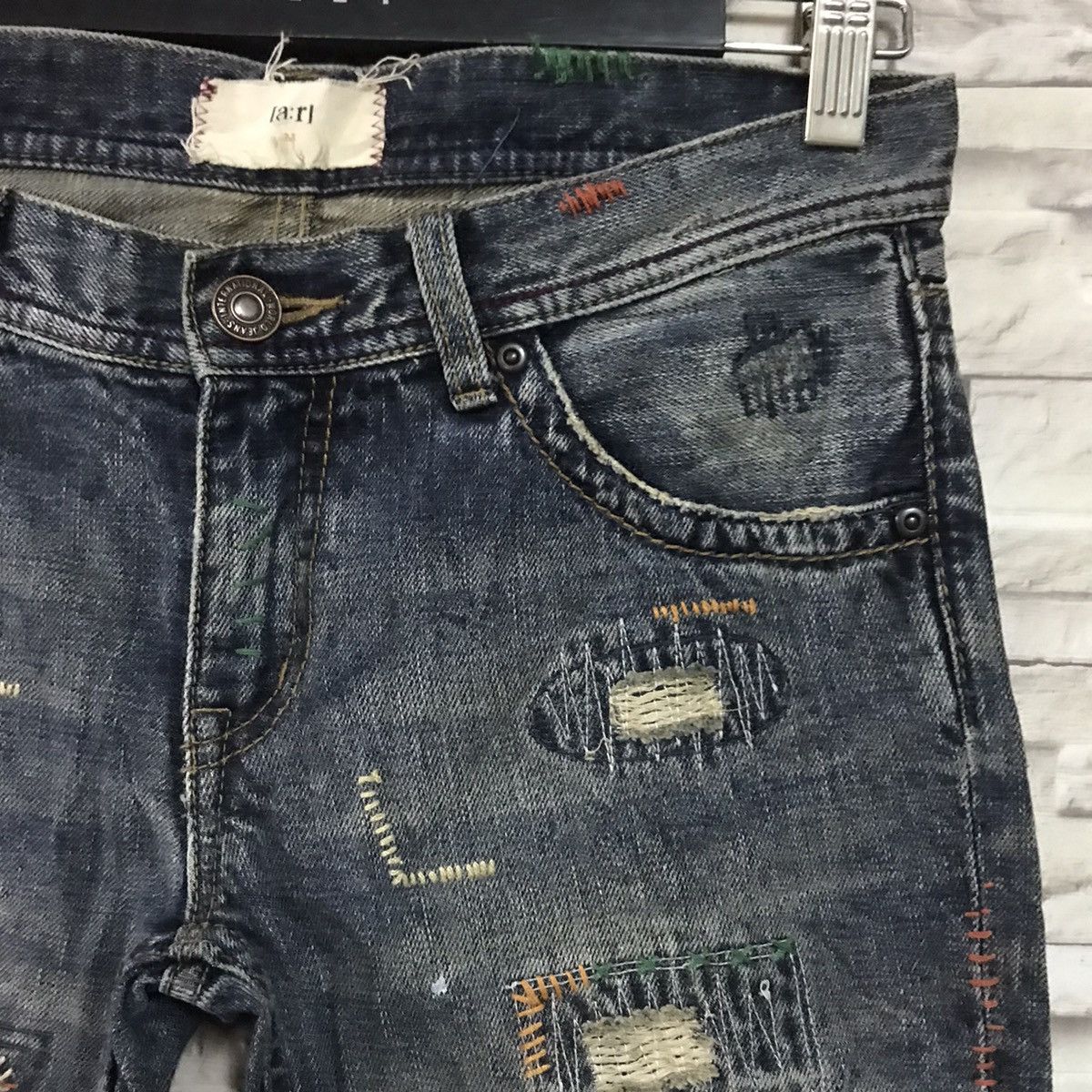 Japanese Brand Japanese Designer A:R Denim Patchwork Jeans Size US 30 / EU 46 - 6 Thumbnail