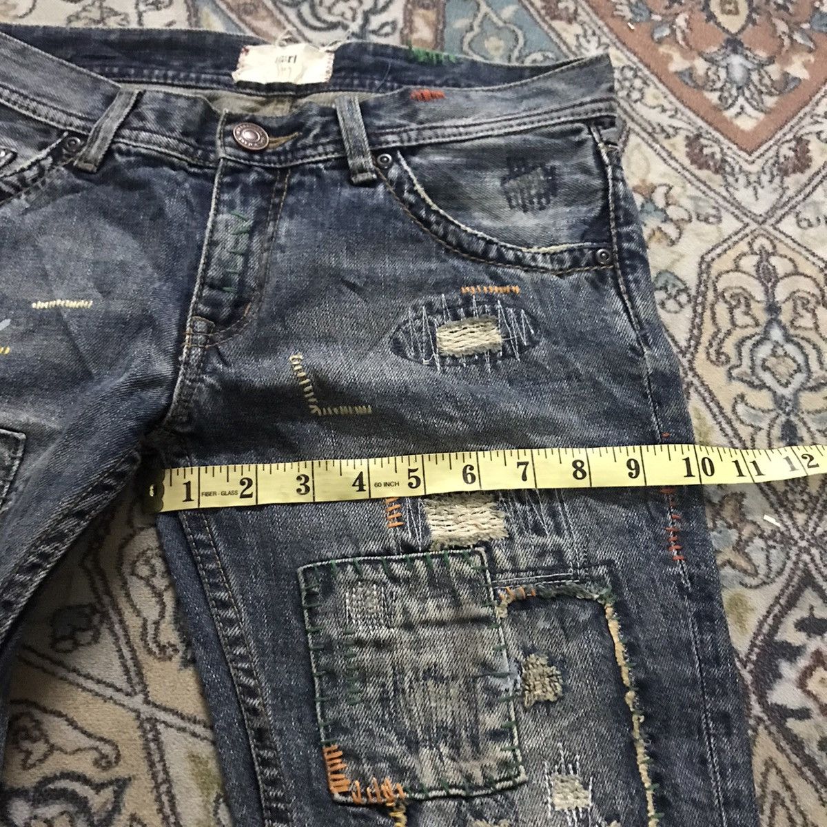 Japanese Brand Japanese Designer A:R Denim Patchwork Jeans Size US 30 / EU 46 - 22 Thumbnail