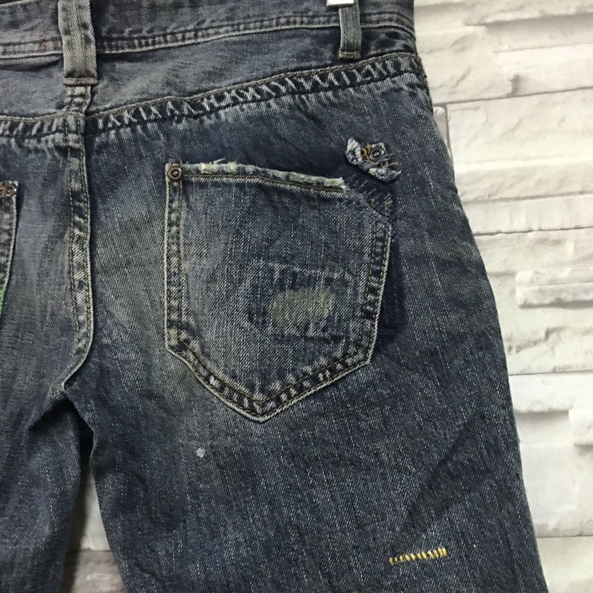 Japanese Brand Japanese Designer A:R Denim Patchwork Jeans Size US 30 / EU 46 - 14 Thumbnail