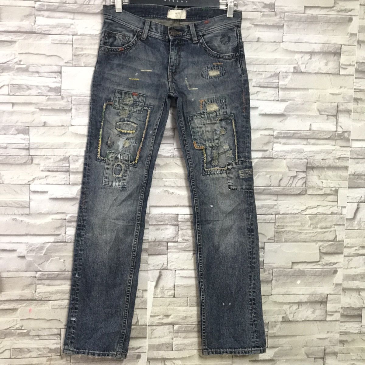 Japanese Brand Japanese Designer A:R Denim Patchwork Jeans Size US 30 / EU 46 - 3 Thumbnail