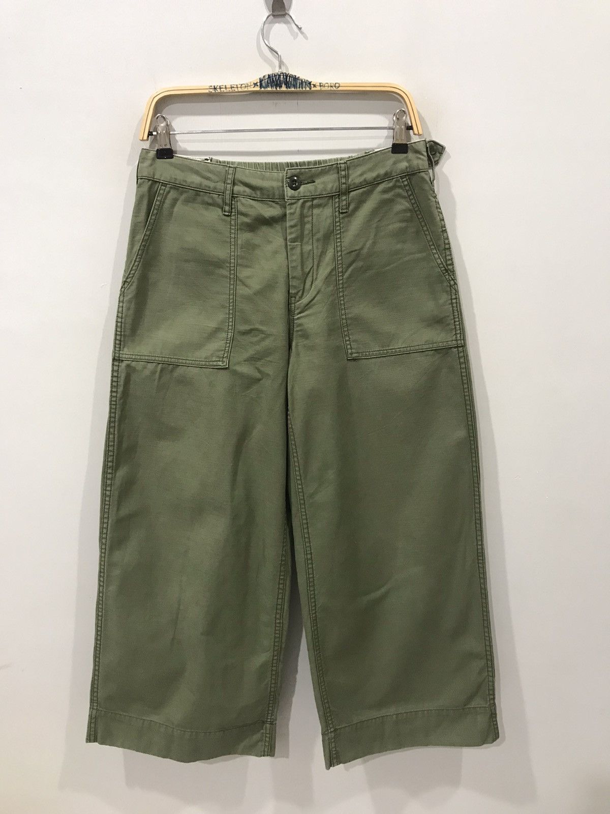 Japanese Brand coen Japan Military US Army OG107 Wide Cropped Baker Pant Size US 29 - 1 Thumbnail