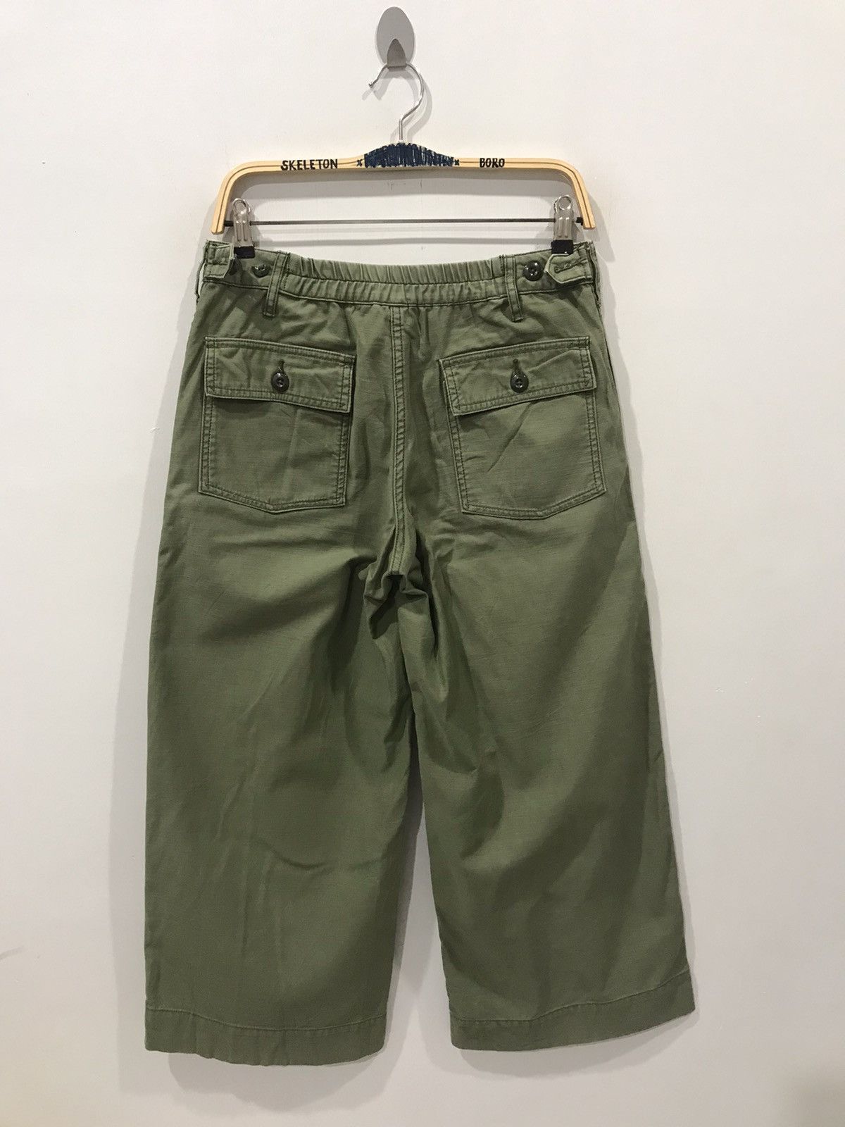 Japanese Brand coen Japan Military US Army OG107 Wide Cropped Baker Pant Size US 29 - 5 Thumbnail