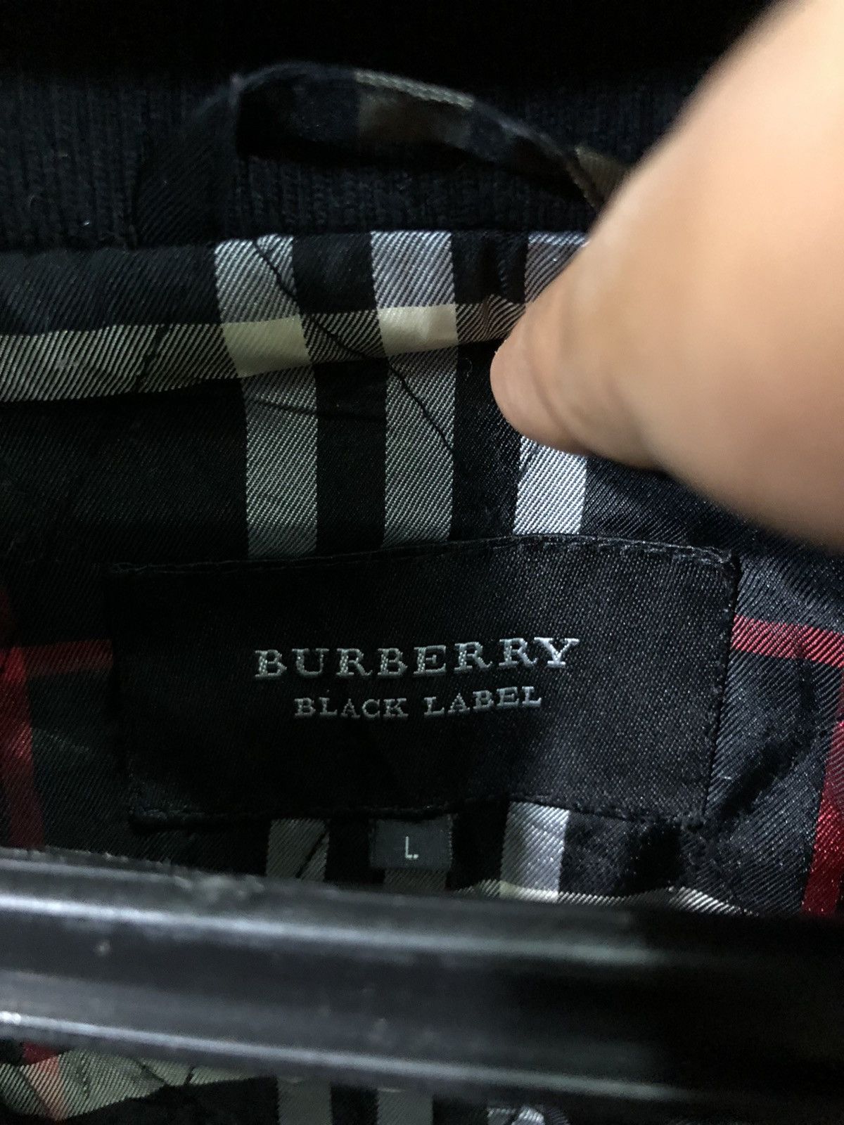Black Label Burberry Black Label Leather Jacket Size US L / EU 52-54 / 3 - 3 Thumbnail