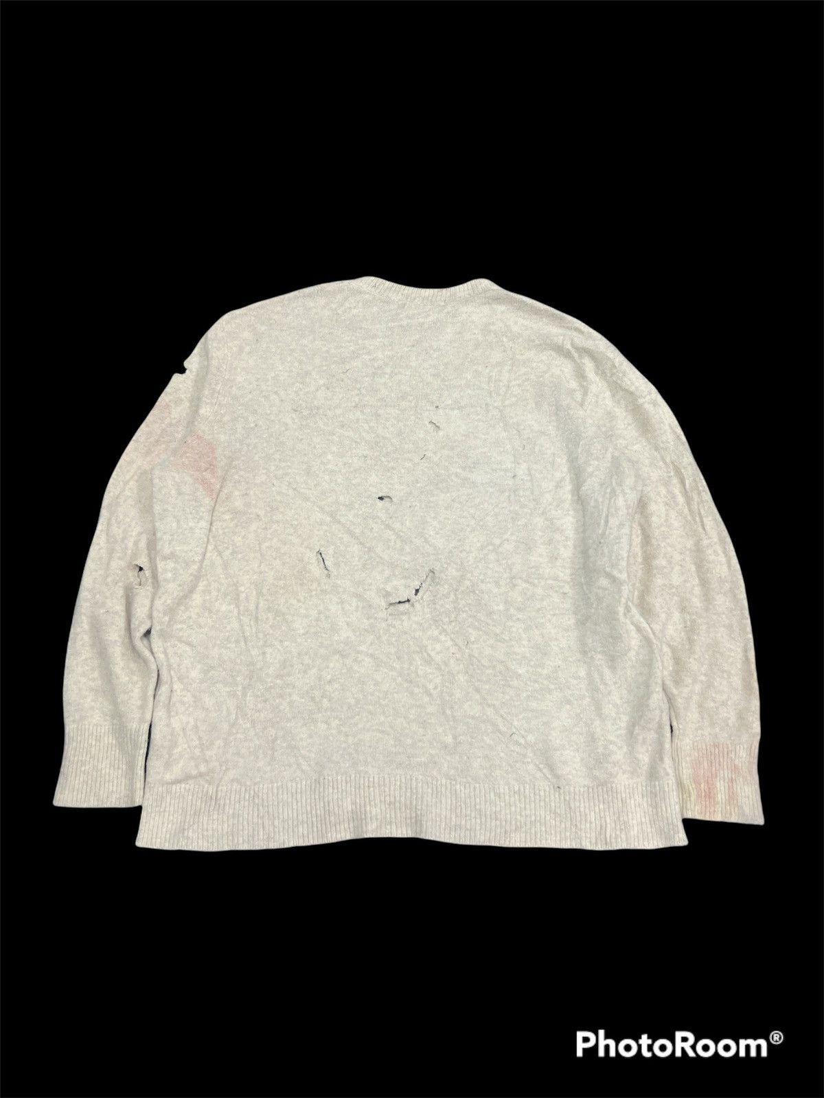JW Anderson × Uniqlo Fire🔥Thrashed wool cardigan kobain style Size US L / EU 52-54 / 3 - 5 Thumbnail