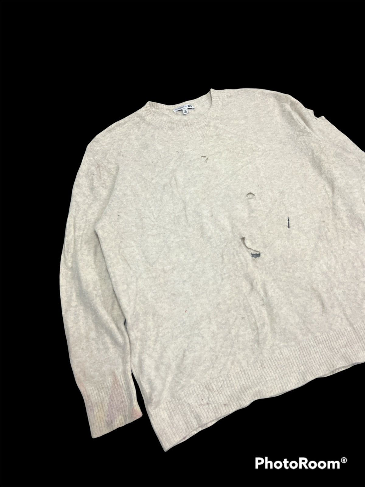 JW Anderson × Uniqlo Fire🔥Thrashed wool cardigan kobain style Size US L / EU 52-54 / 3 - 3 Thumbnail