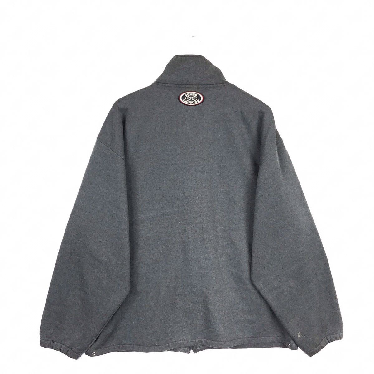 Cross Colours Vintage Cross Colours Minimalist Zip Up Sweater Pullover Size US XXL / EU 58 / 5 - 4 Thumbnail