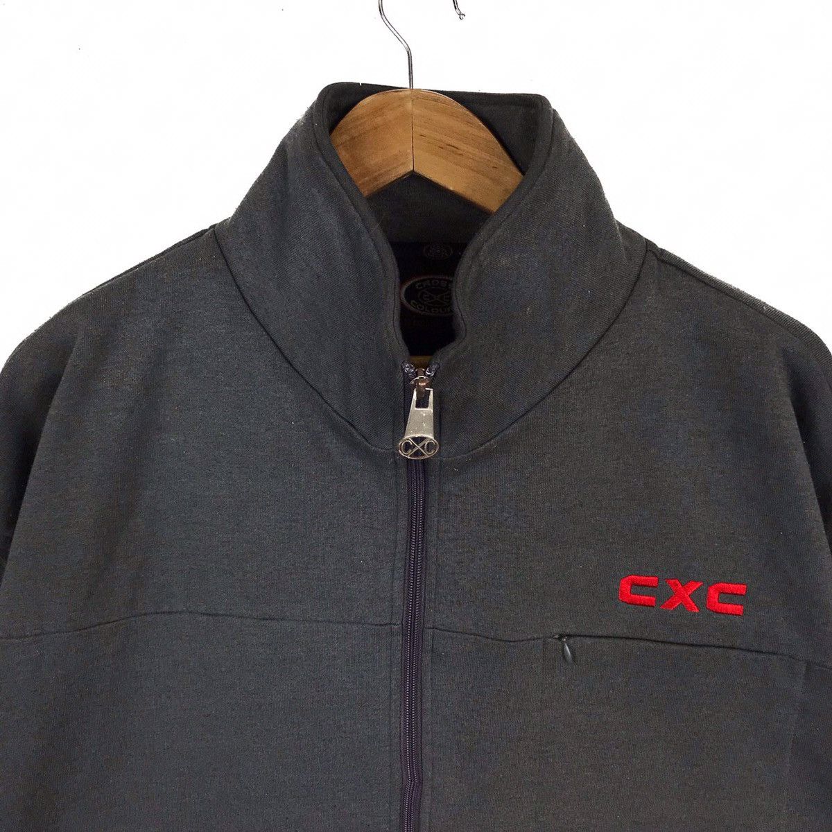 Cross Colours Vintage Cross Colours Minimalist Zip Up Sweater Pullover Size US XXL / EU 58 / 5 - 2 Thumbnail