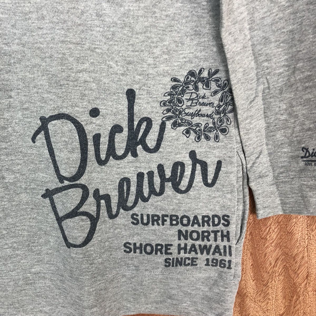 Japanese Brand DL Dick Brewer Grey Hoodies long sweatshirt #2018 Size US S / EU 44-46 / 1 - 19 Thumbnail
