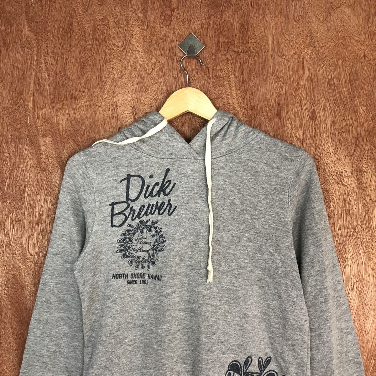 Japanese Brand DL Dick Brewer Grey Hoodies long sweatshirt #2018 Size US S / EU 44-46 / 1 - 9 Thumbnail