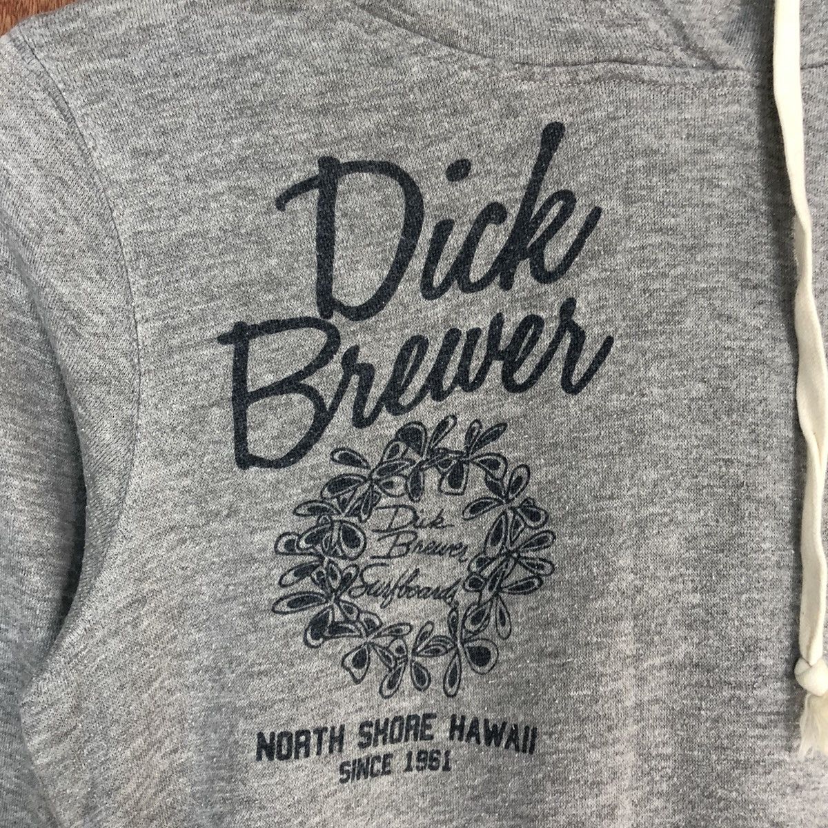 Japanese Brand DL Dick Brewer Grey Hoodies long sweatshirt #2018 Size US S / EU 44-46 / 1 - 11 Thumbnail